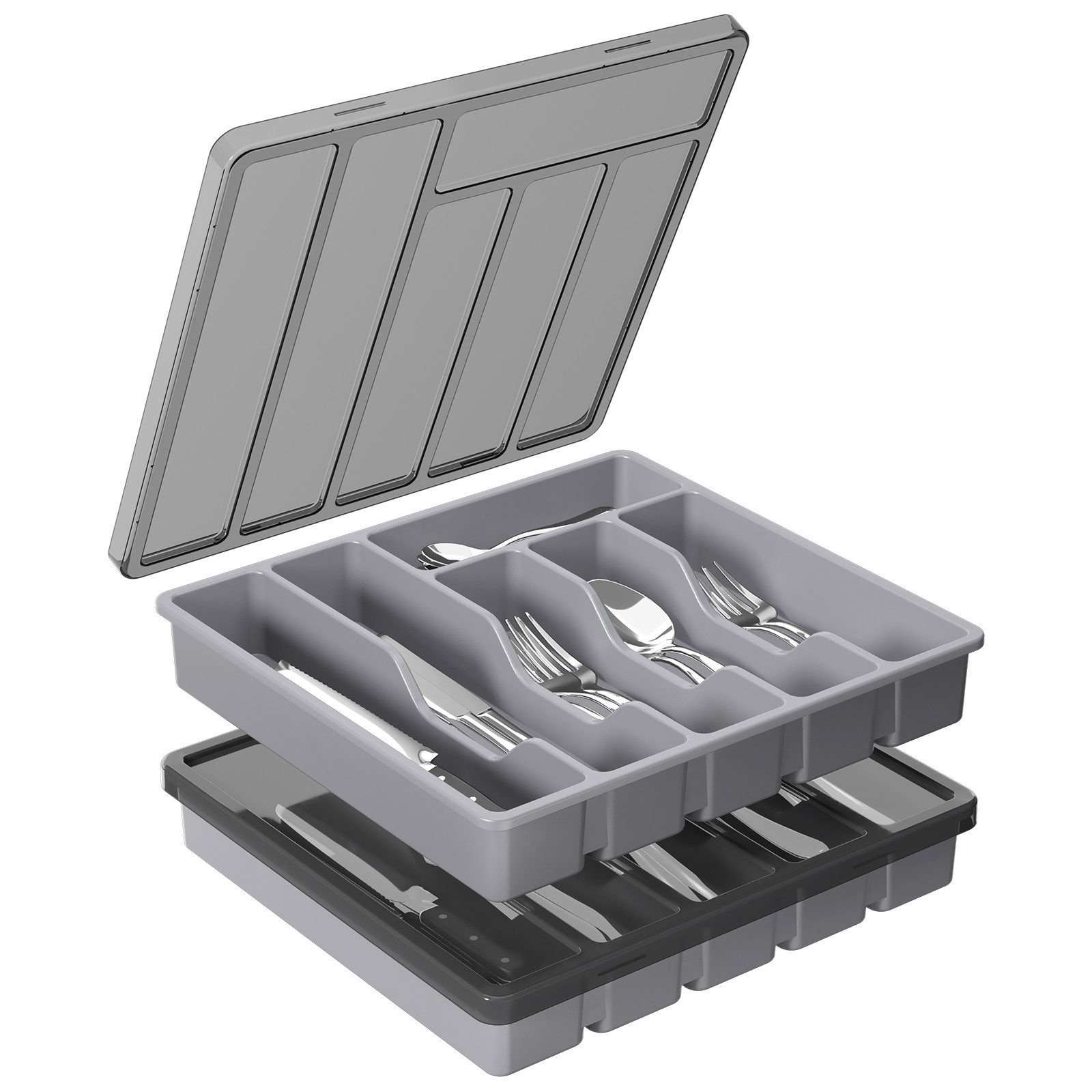 Lifewit Besteckeinsatz Besteckaufbewahrung für Küchenschublade und Arbeitsp günstig online kaufen