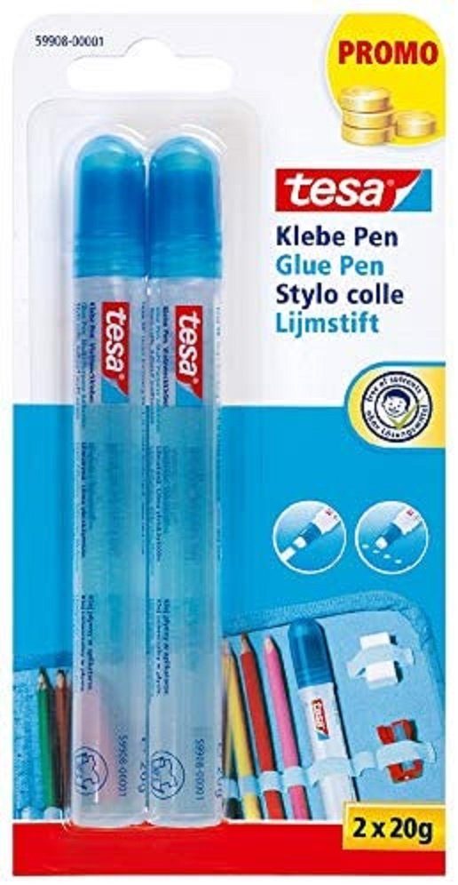 tesa 2x20g Glue tesa Pen Kugelschreiber Blister