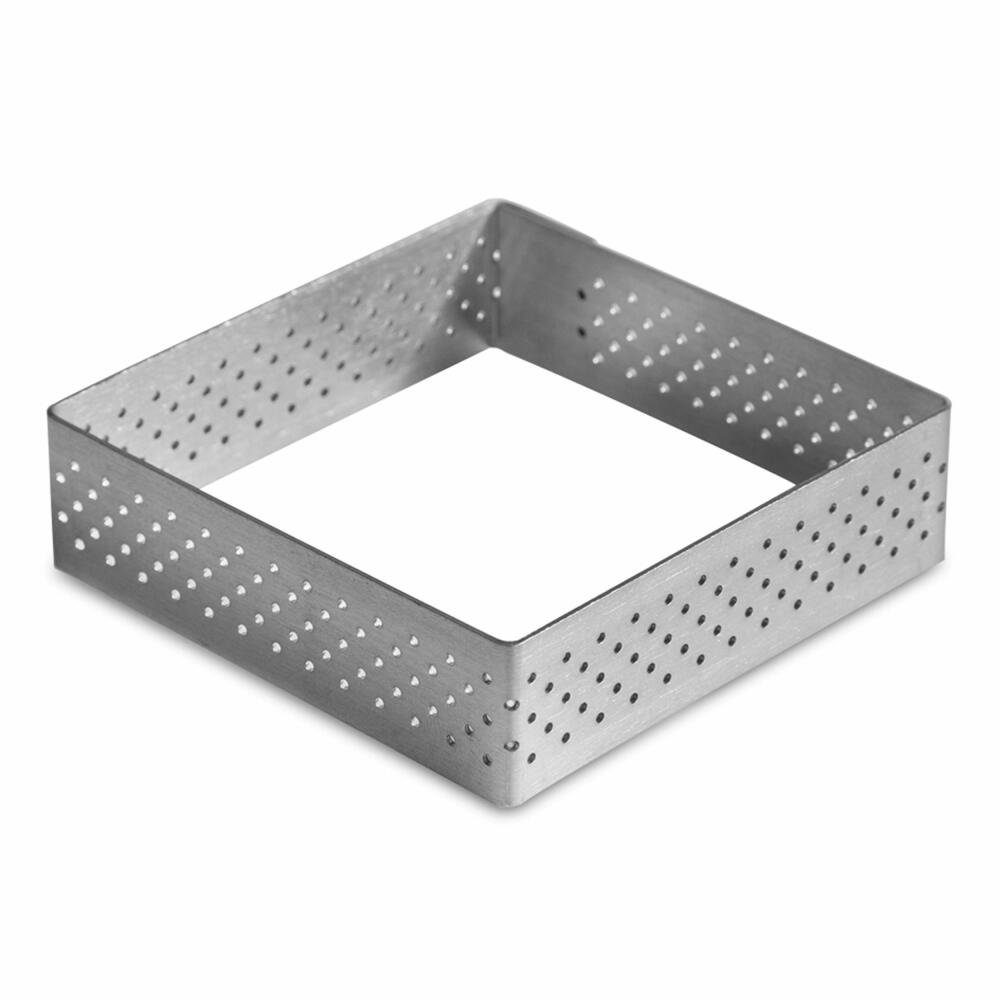 STÄDTER Backrahmen Tarte Eckig 7 x 7 cm, Edelstahl