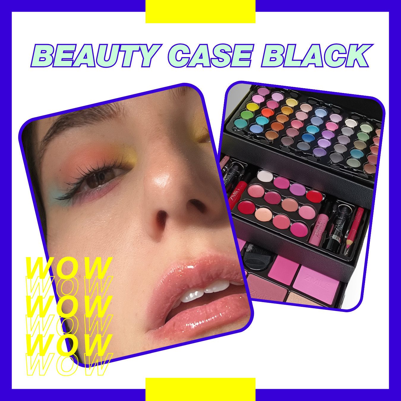 ZMILE COSMETICS Kosmetik-Koffer Beauty Case' black, 82-tlg., mit veganer Formulierung