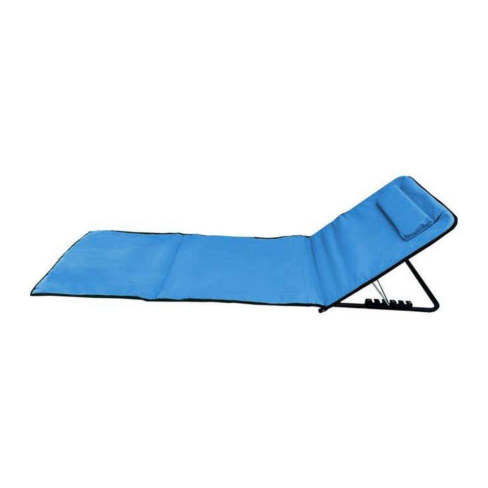 Bigbuy Handtuch Matte Blau Neigbar Kopf 170 cm Sonnenliege Gartenliege  Strandliege Handtuch pass