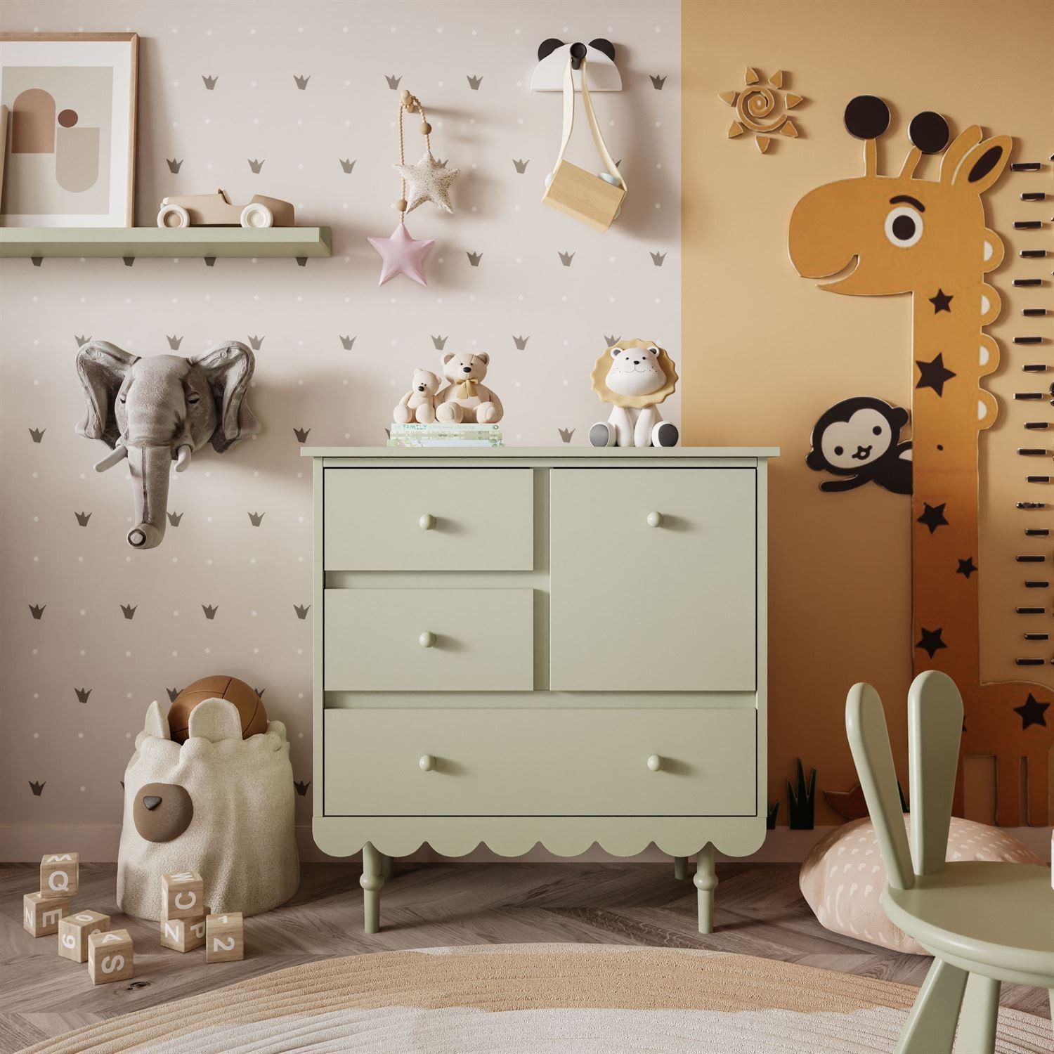 Lookway Kommode BABUSHKA Sideboard mit Schubladen