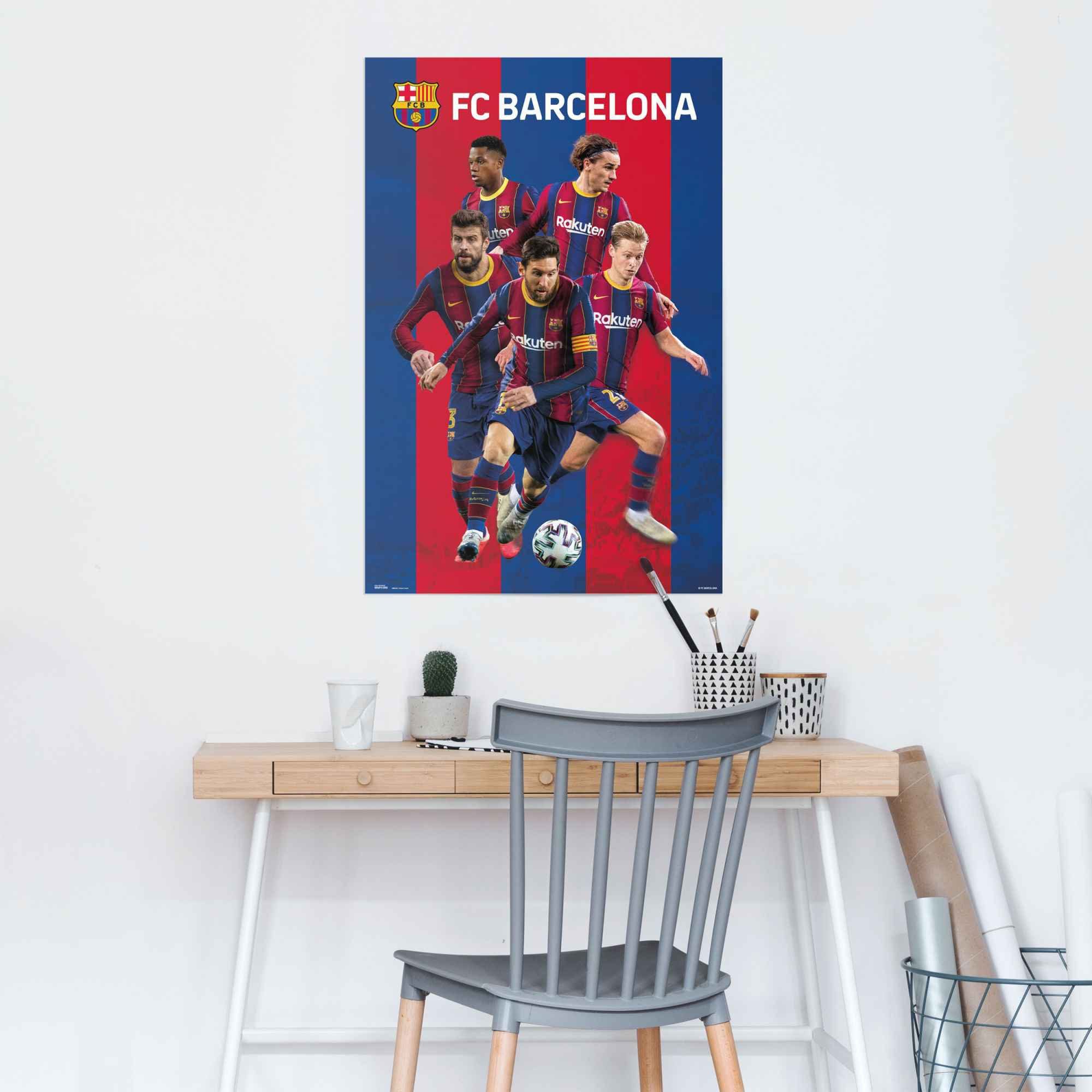 Barcelona FC Camp - Spanien Reinders! Nou (1 - Poster St) Spieler,