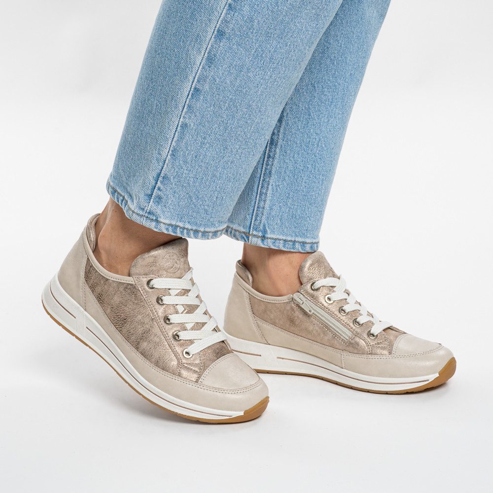 Ara OSAKA Keilsneaker, Freizeitschuh, Halbschuh, Schnürschuh mit Wechselfuß günstig online kaufen