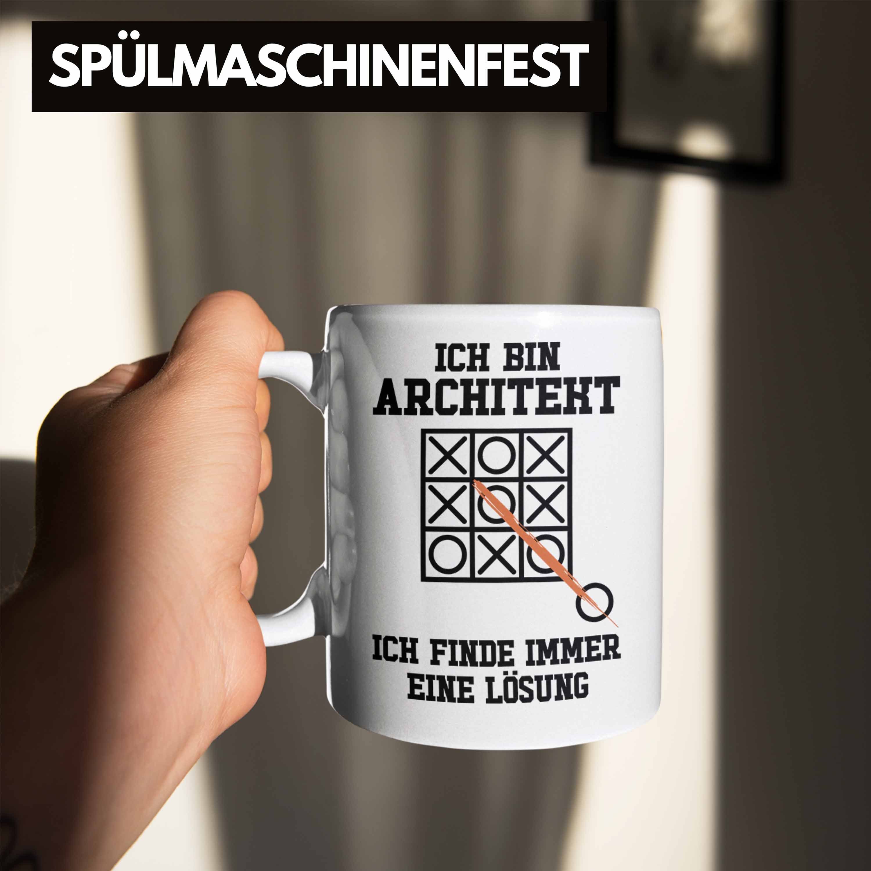Trendation Tasse Trendation - Architekt Architekten Geschenkidee mit Kaffeetasse Tasse Lustig Architektur Weiss Spruch Geschenk Männer