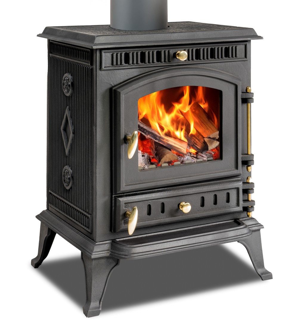 ECOfoxx Kaminofen EEK A Gusskaminofen Modell JA010, Holz&Kohle, 7,0 kW günstig online kaufen