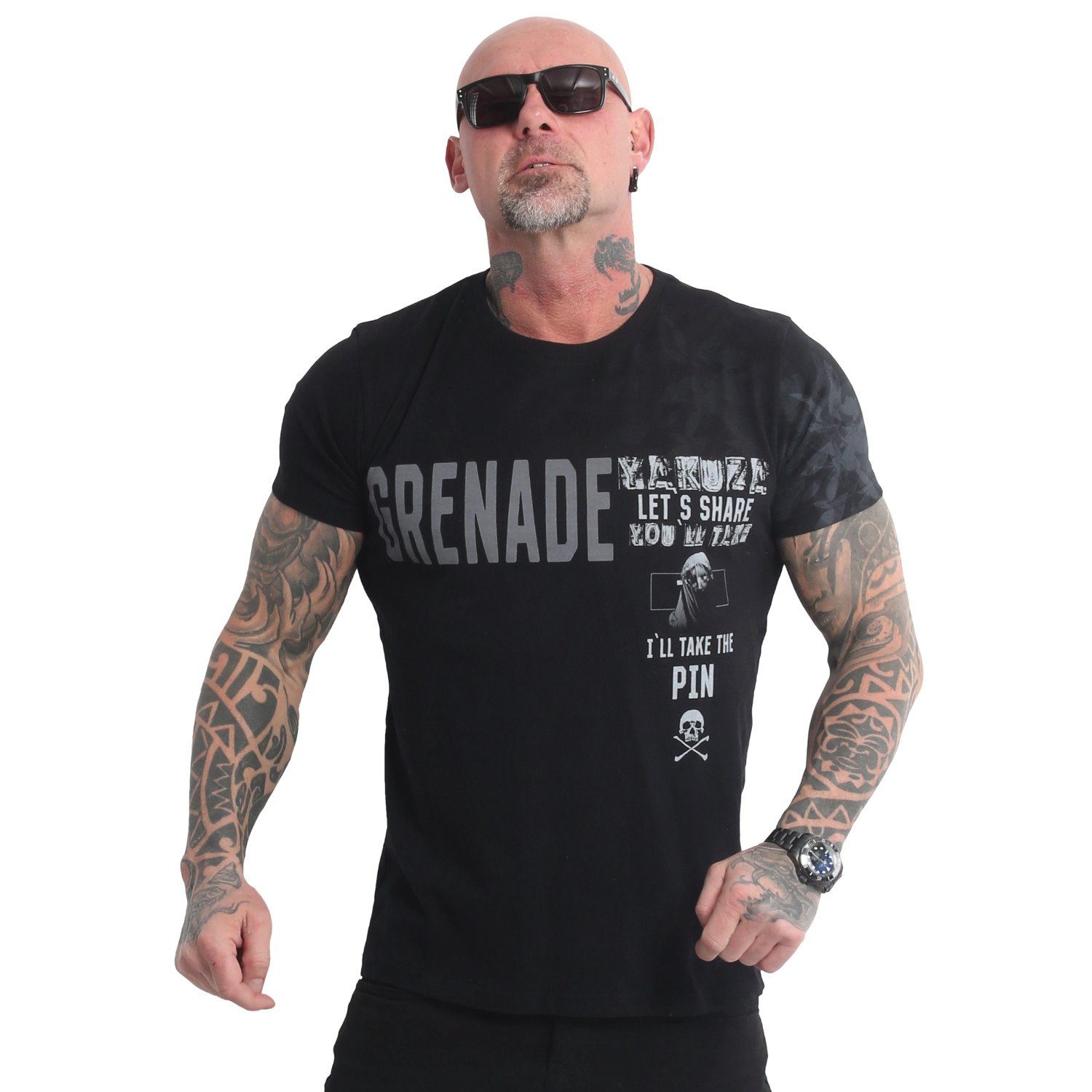YAKUZA Grenade T-Shirt schwarz