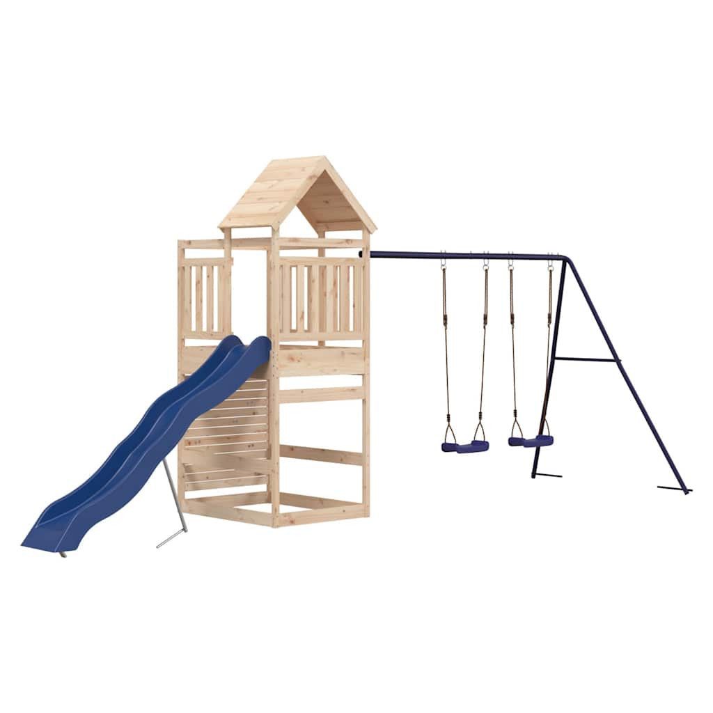 vidaXL Spielturm Spielturm Massivholz Kiefer
