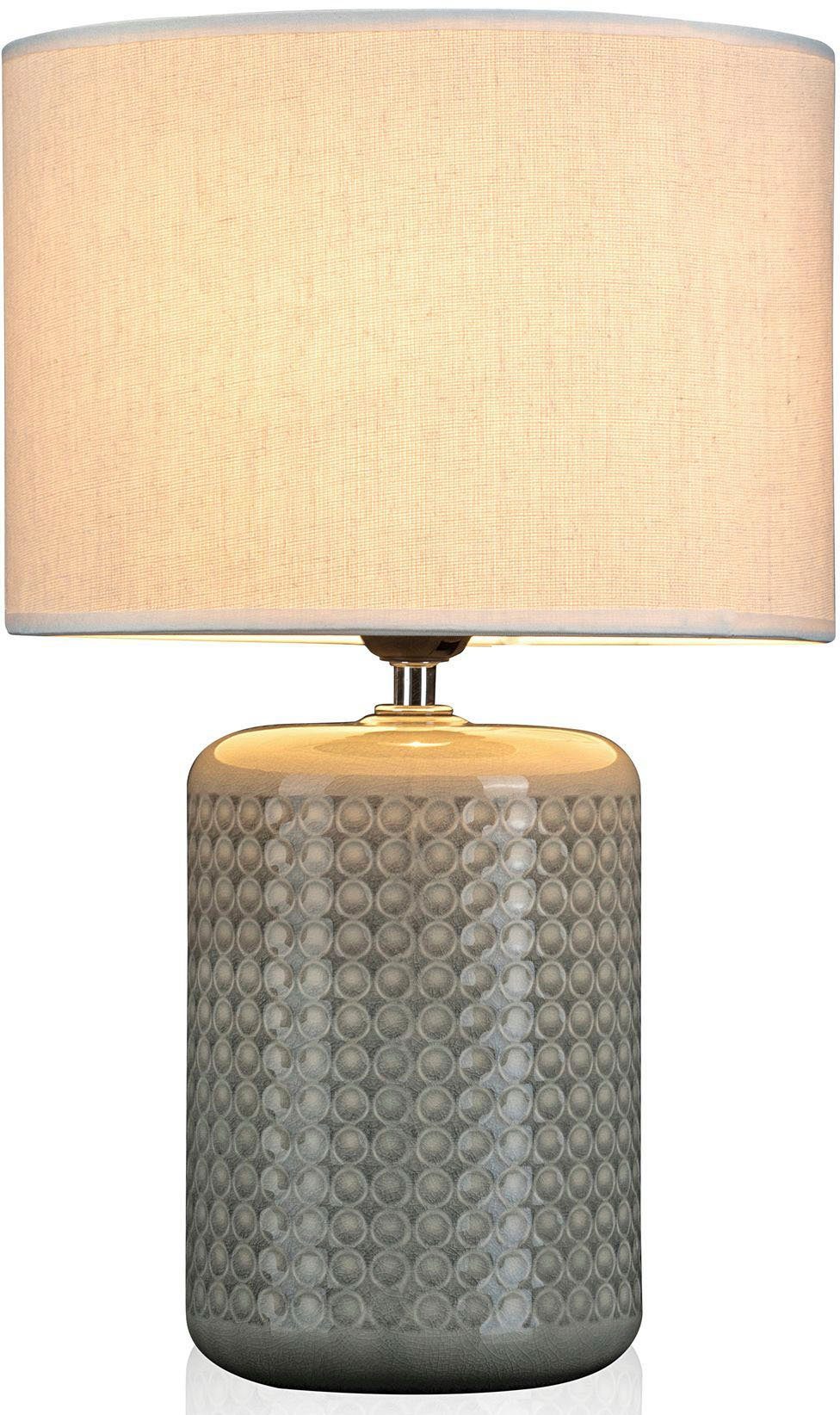 Pauleen Tischleuchte Go for Glow, ohne Leuchtmittel, E27, Beige/Grau/Grün, günstig online kaufen