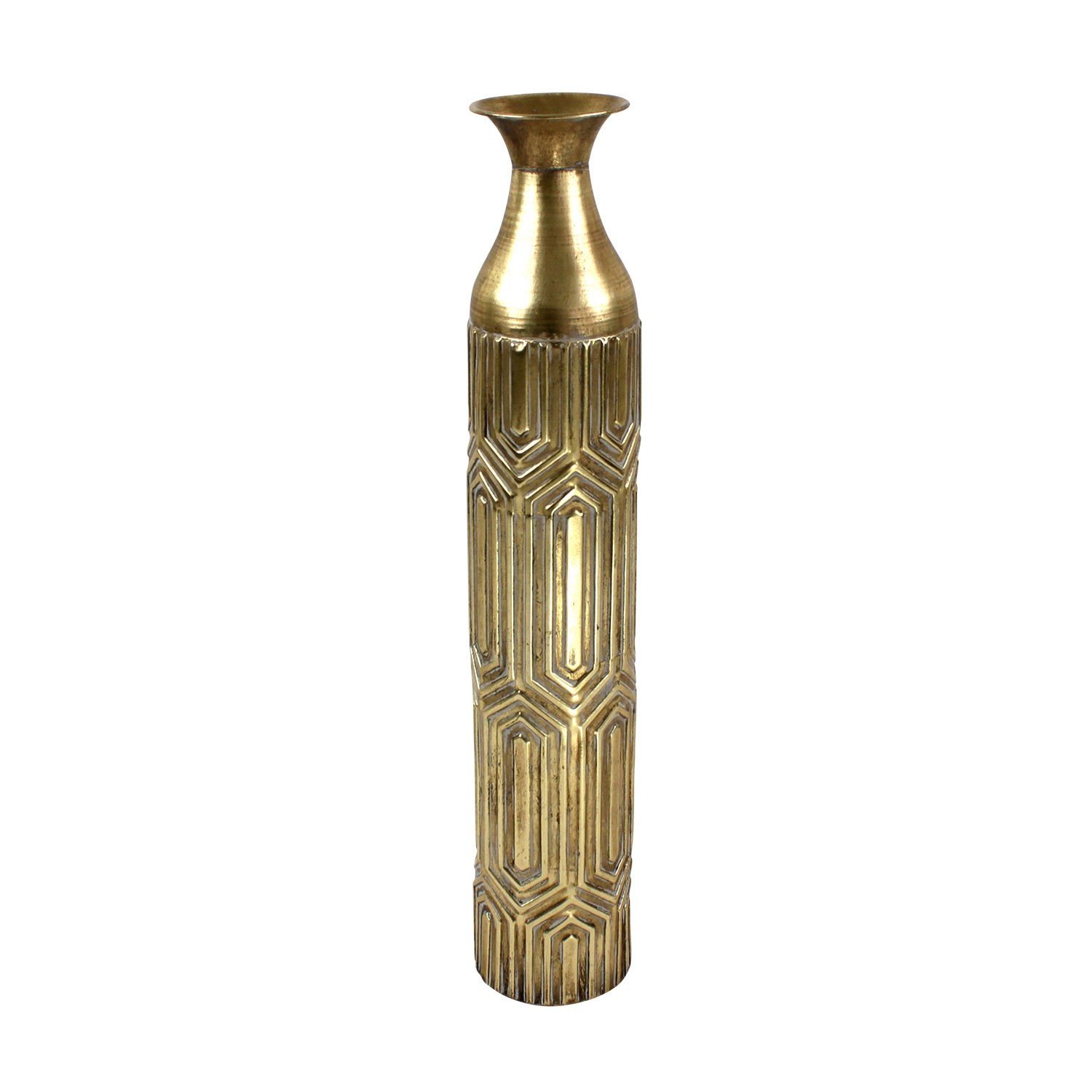 Werner Voß Dekovase »Vase Luxor, gold Metall, 14,5x80 cm« (1 Stück