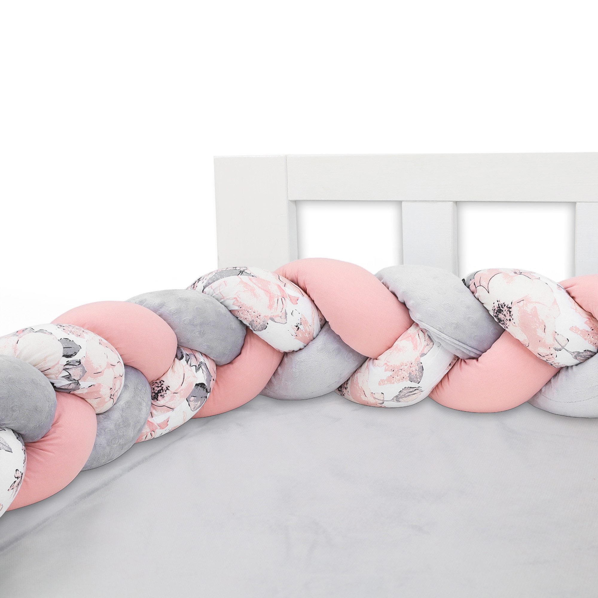 Totsy Baby Bettnestchen Bettschlange Bettumrandung für Babybett und Kissen Deko Kuschelkissen