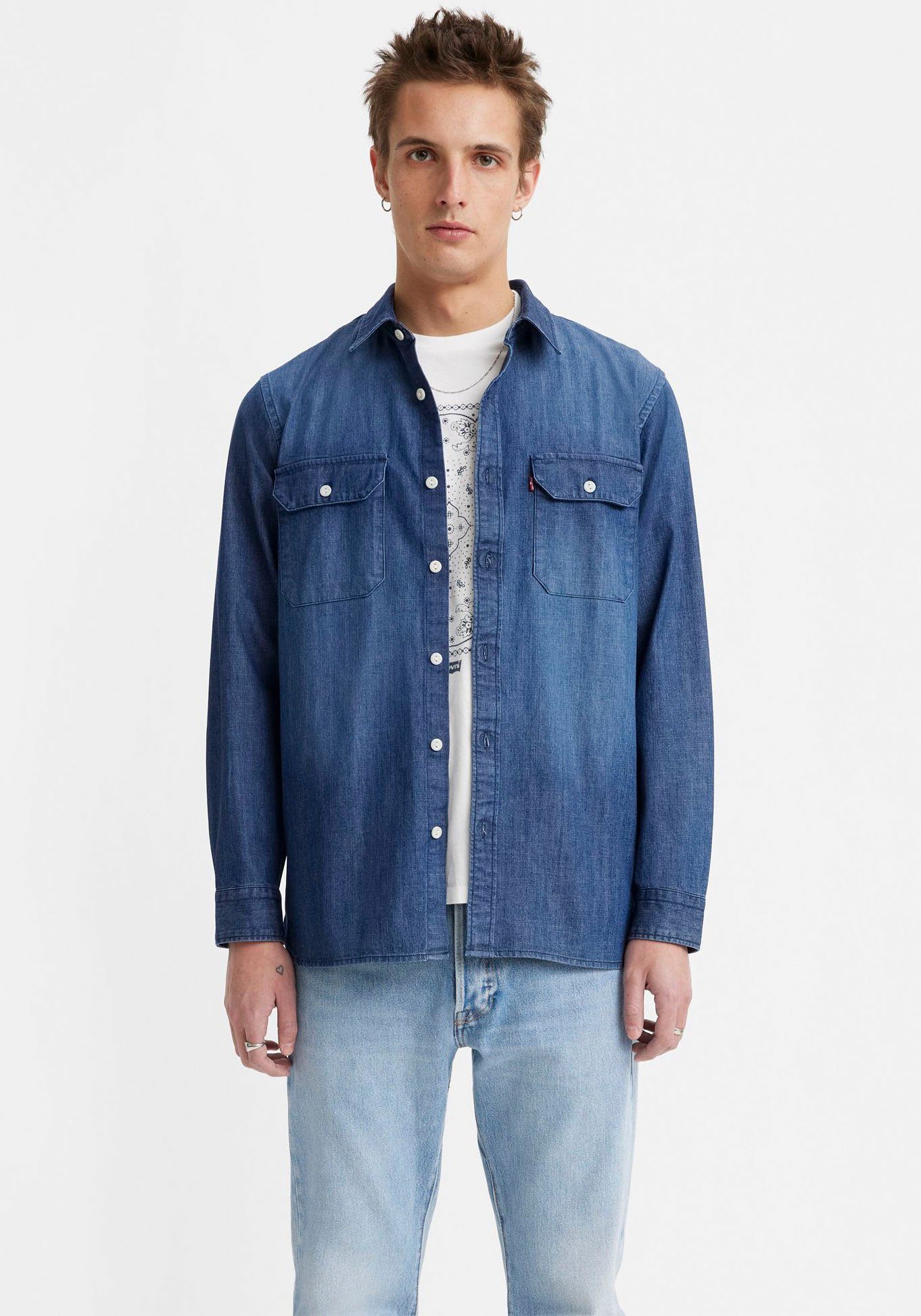 JACKSON WORKER mit sterling Brusttaschen wash dark Jeanshemd Levi's® LE