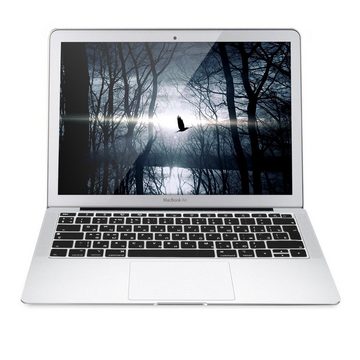 kwmobile Silikon Tastaturschutz für Apple MacBook Air 13" Retina (ab Ende 2018) Fingerhalter, (QWERTY US Keyboard Cover Abdeckung - Schwarz)