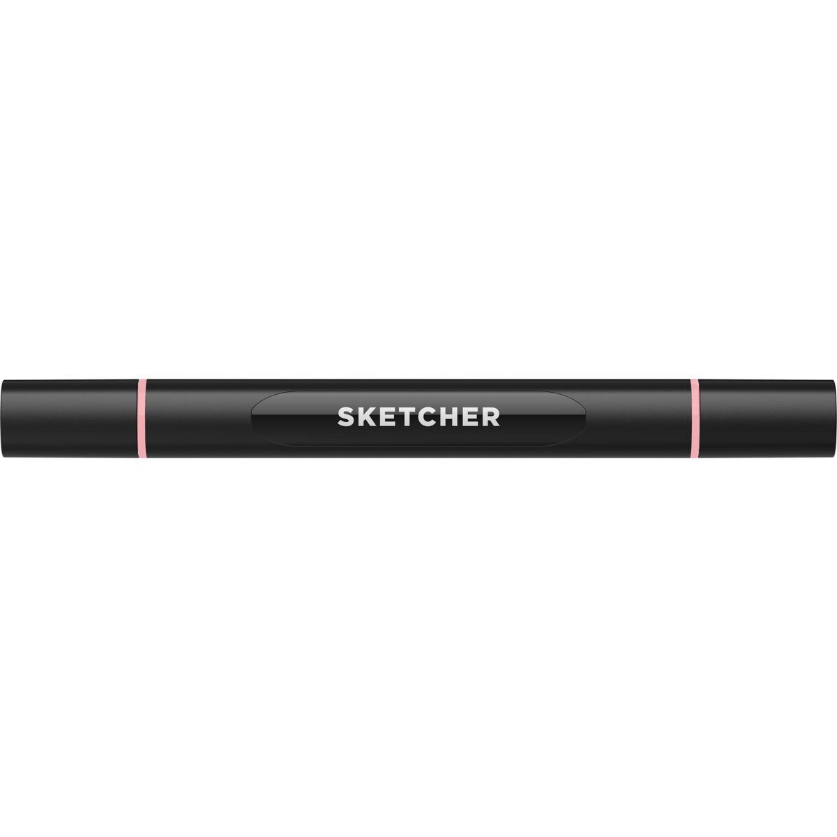 Filzstift Twinmarker Sketcher brush+chisel R 075 koralle