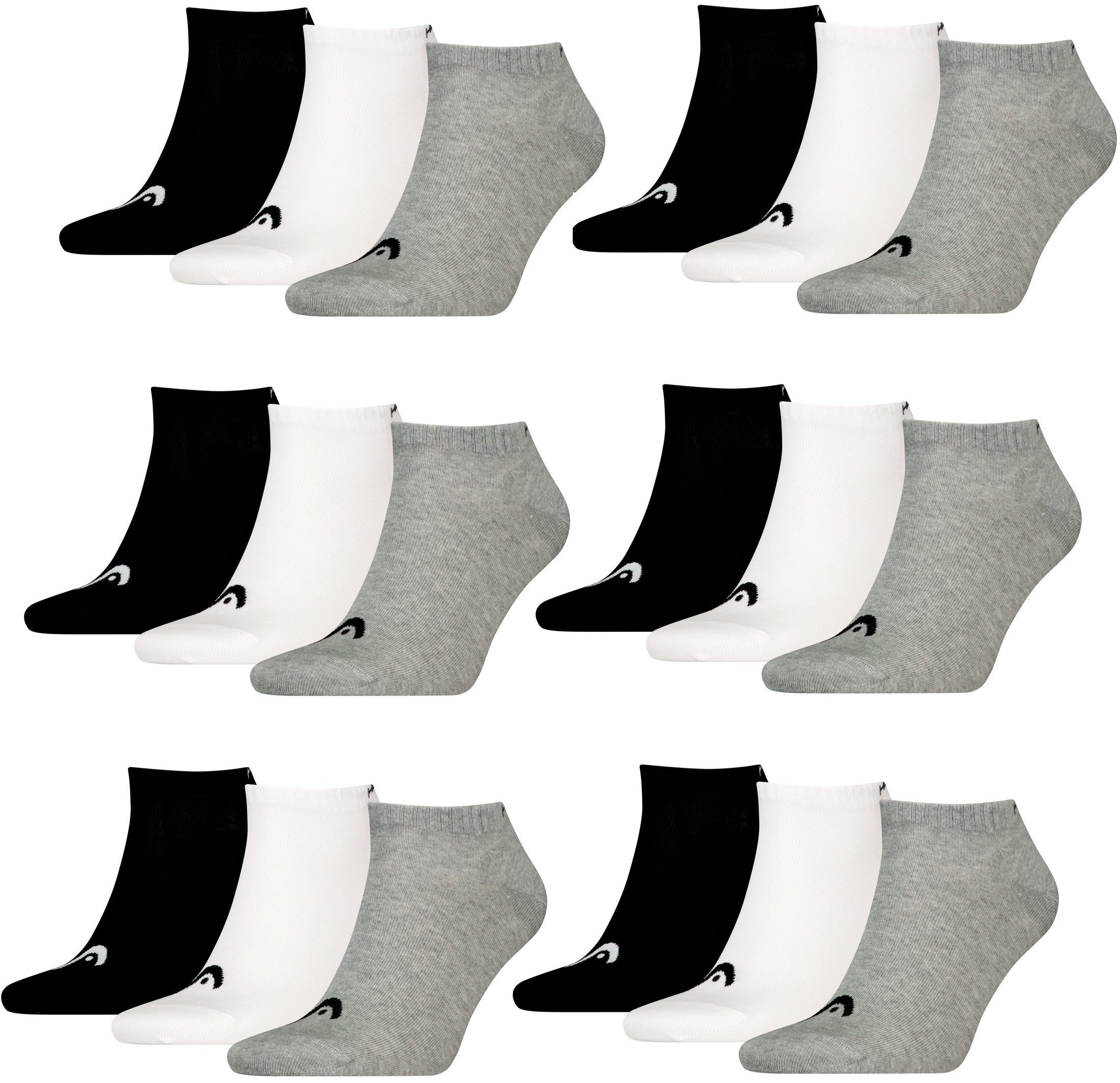 Head Sneakersocken HEAD Unisex Sneaker Socken Sportsocken All sports 18P (18-Paar, 18-er Pack)
