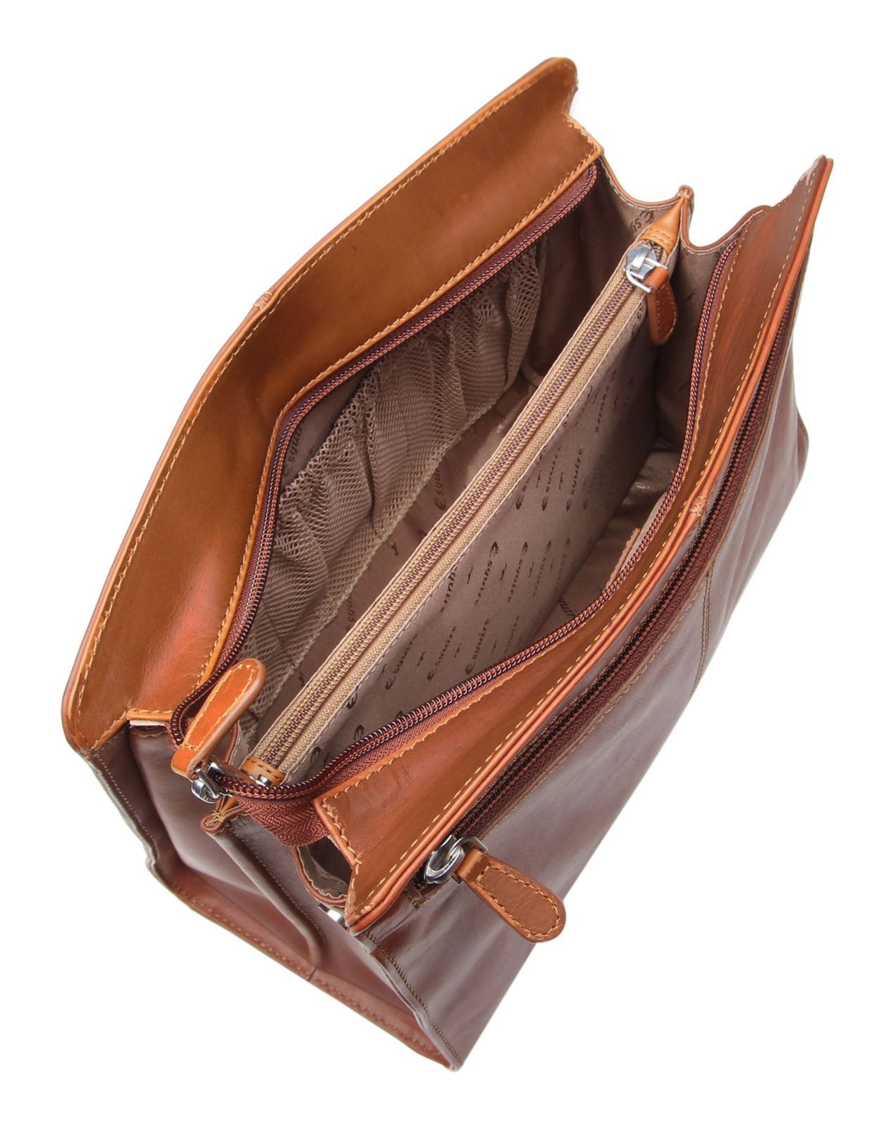 Esquire Kosmetiktasche Cosmetic Bag, aus echtem Leder