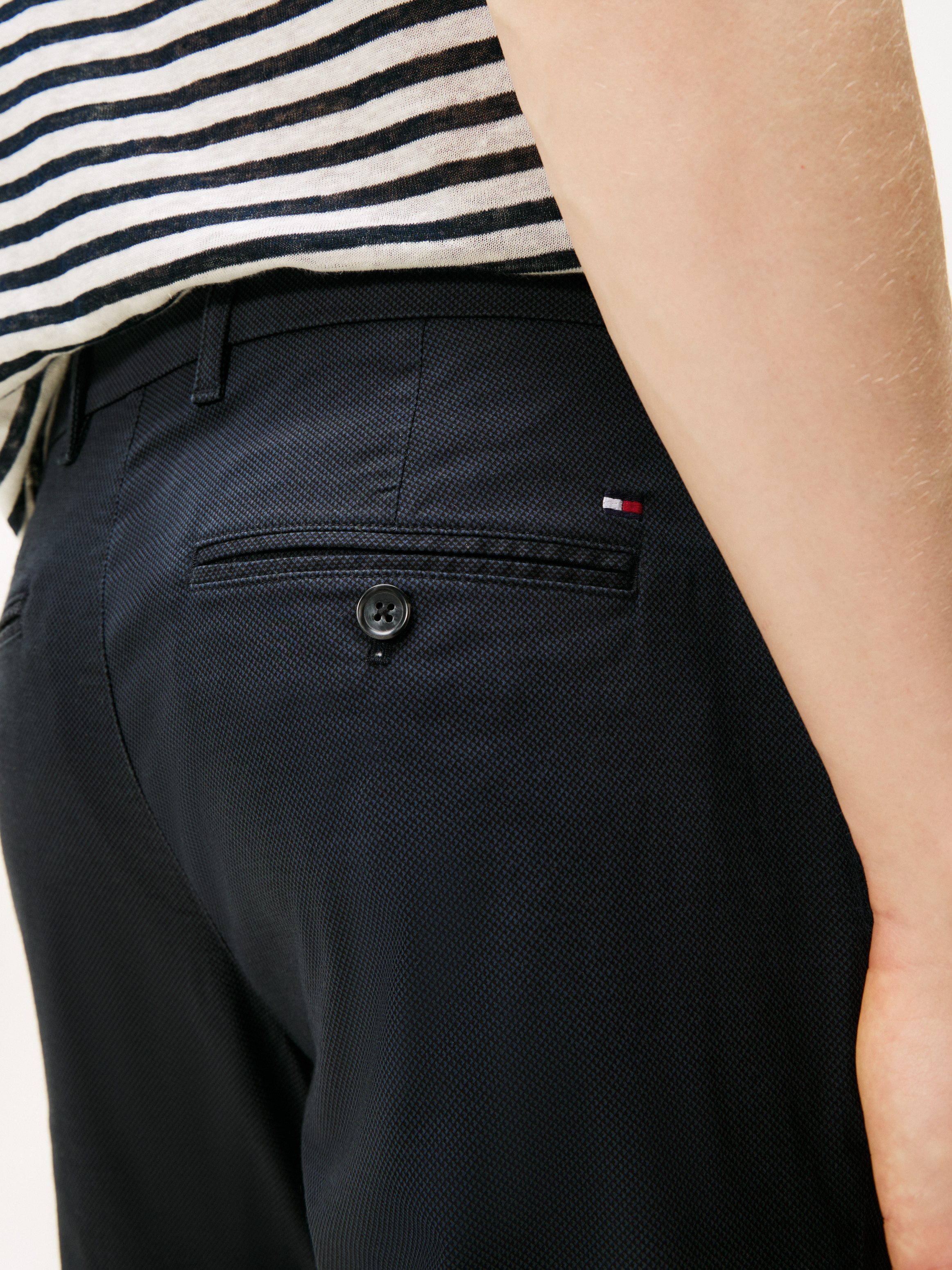 Tommy Hilfiger Chinohose BLEECKER PRINTED ST Slim Fit, strukturierte Qualit günstig online kaufen