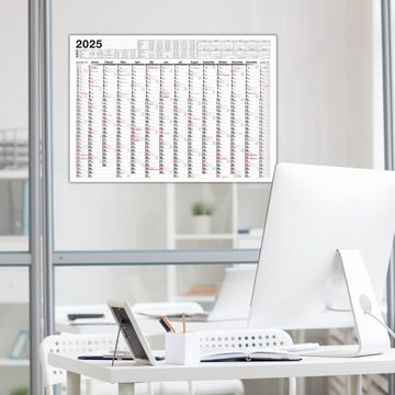 TOBJA Wandkalender A2 Kalender Jahreskalender Jahreplaner, Wandkalender 42 x 60 cm Urlaubsplaner Wandplaner