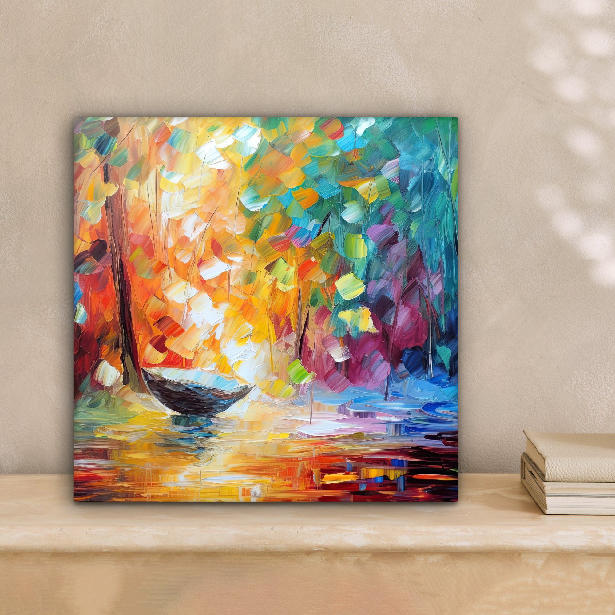 OneMillionCanvasses® Leinwandbild Bunt - Ölfarbe - günstig online kaufen
