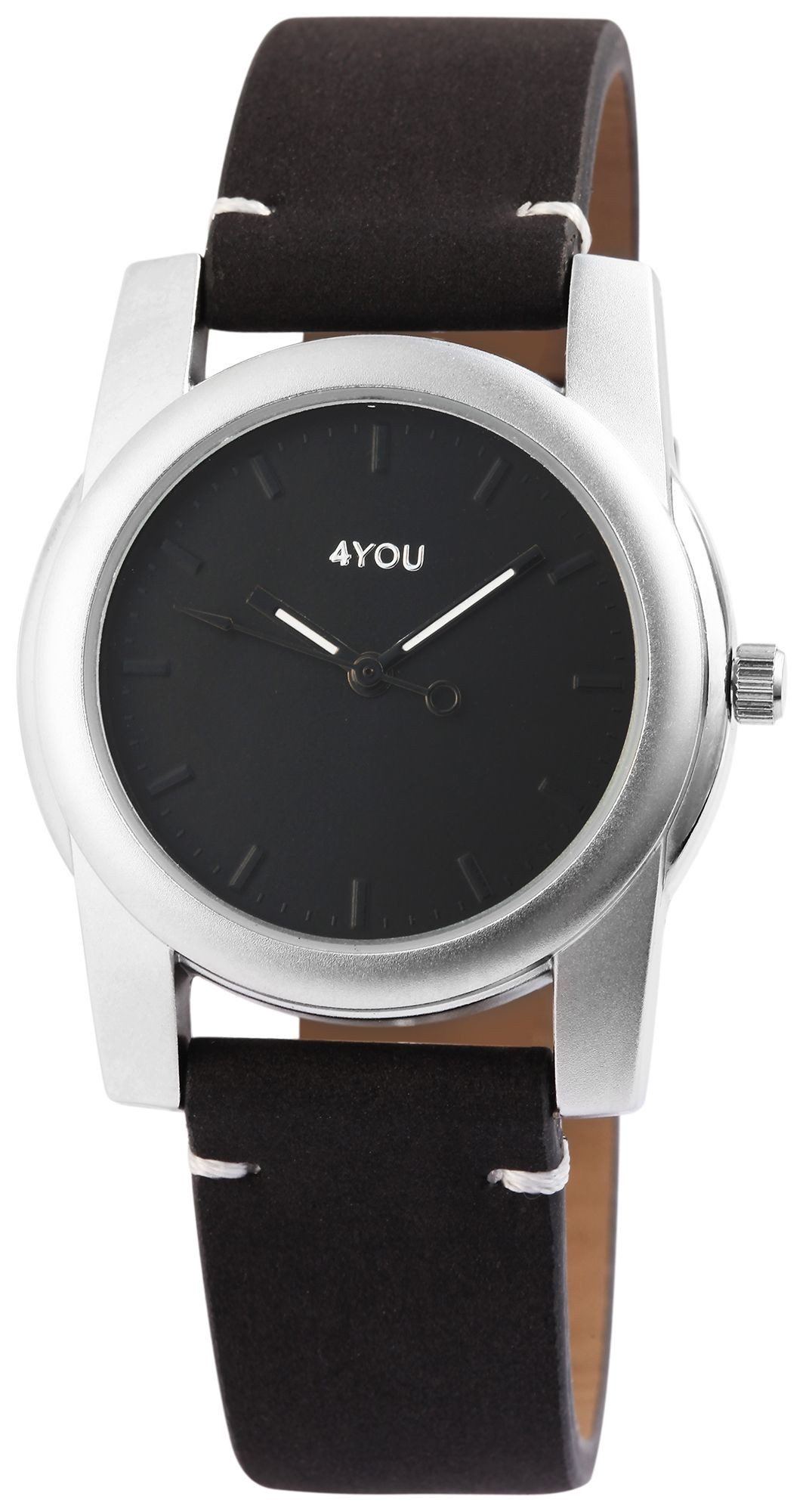 4YOU Quarzuhr 4You Damenuhr mit Lederimitatband