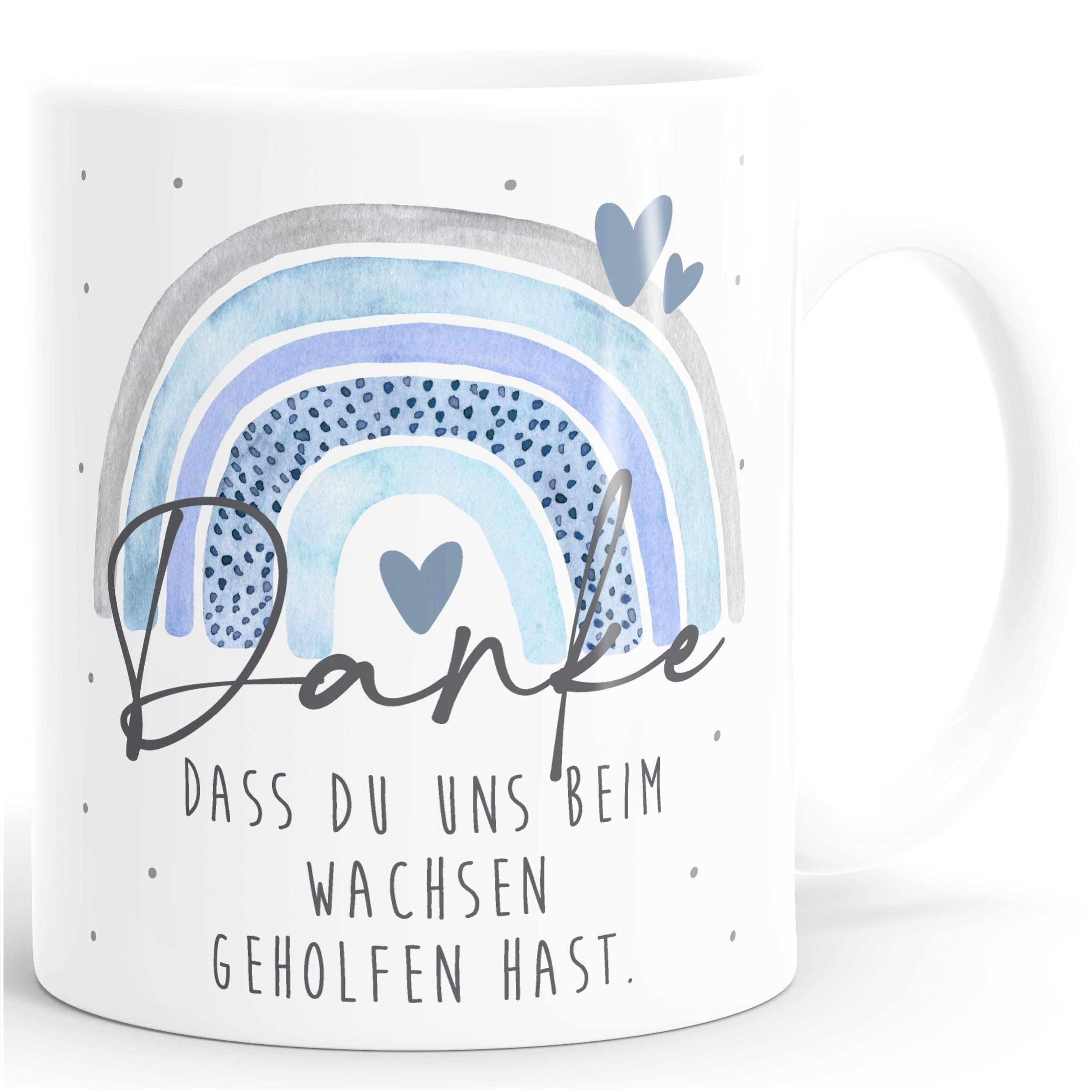 SpecialMe Tasse Tasse Danke dass du uns beim Wachsen geholfen hast Abschiedsgeschenk, Keramik