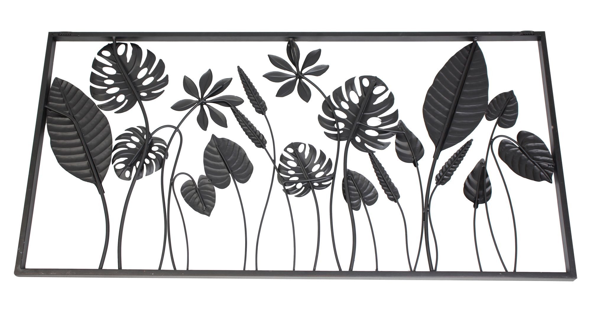 Dekoleidenschaft Wandbild "Blätter" aus Metall, 90x45 cm, in 3D Optik, Wanddeko, Wandschmuck, Blätter (1 St), Dekoobjekt, Metallbild, für Wohnzimmer Schlafzimme – Bild 4 von 5