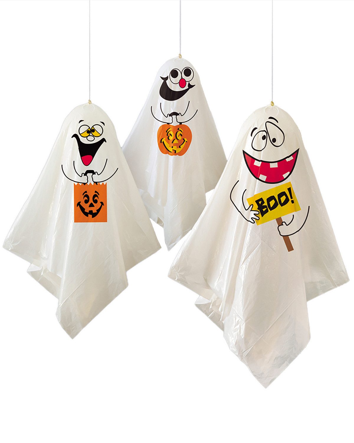feiermeier Dekoobjekt Hängedeko Lustige Geister Ballons und Kunststofftü