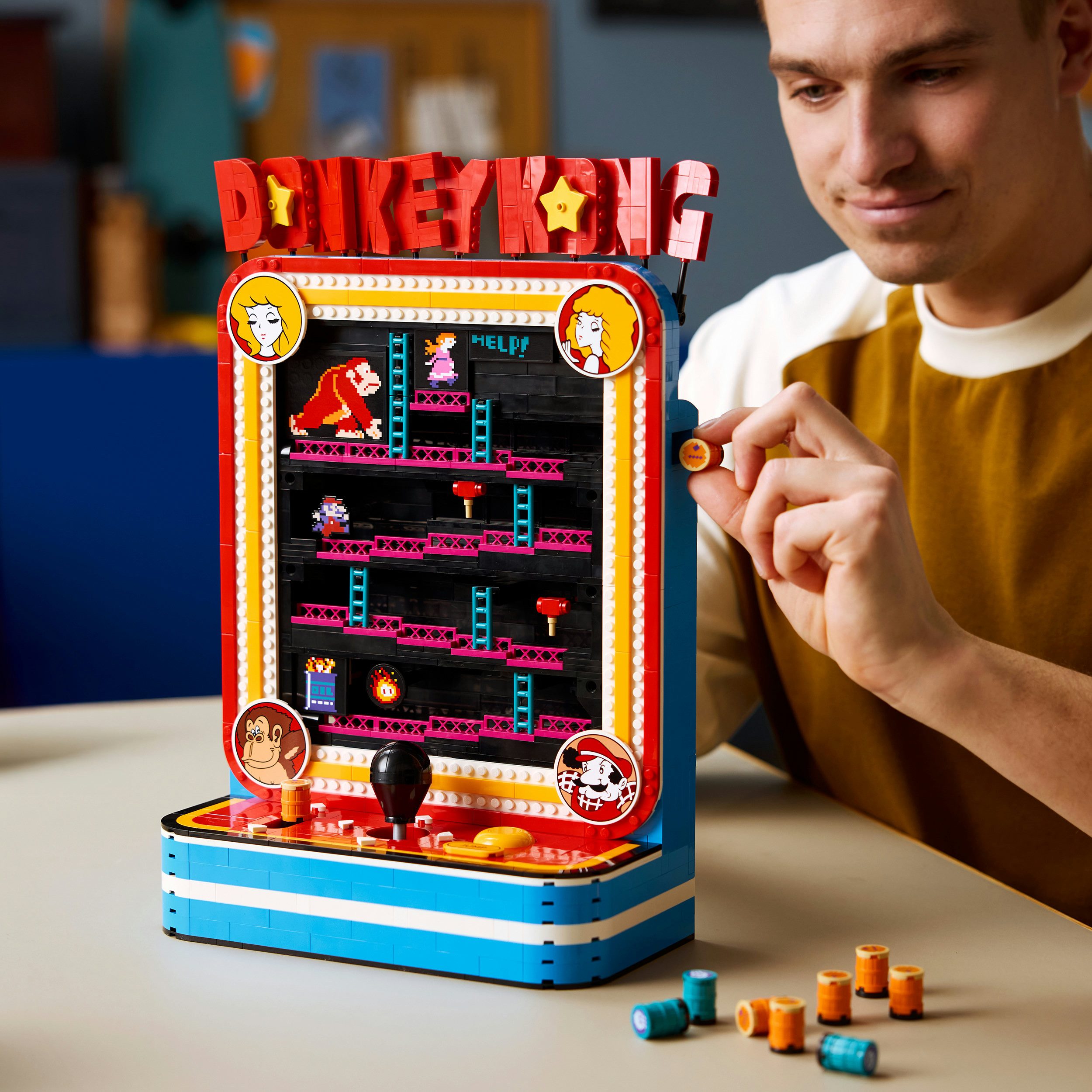 LEGO® Donkey Kong Arcade (72051), LEGO Super Mario Konstruktionsspielsteine, (1371 St), Made in Europe