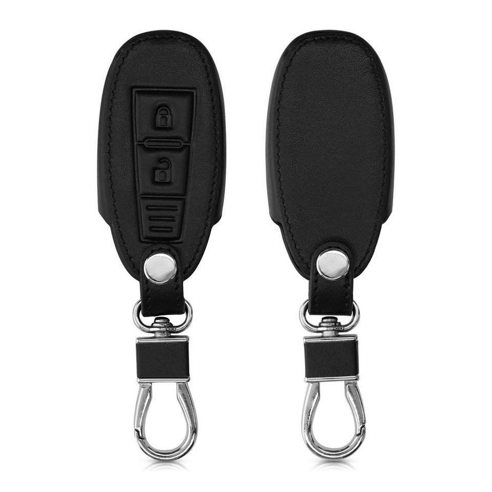 kwmobile Schlüsseltasche, Autoschlüssel Kunstleder Hülle kompatibel mit  Suzuki Sport 2-Tasten Autoschlüssel Keyless Go - Schlüsselhülle Schlüssel  Case Cover