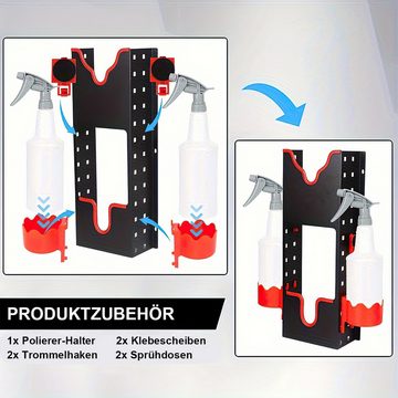 DOPWii Hakenleiste Poliermaschinenständer für die Wandmontage, Poliermaschinenaufbewahrungsregal für Autowerkstätten