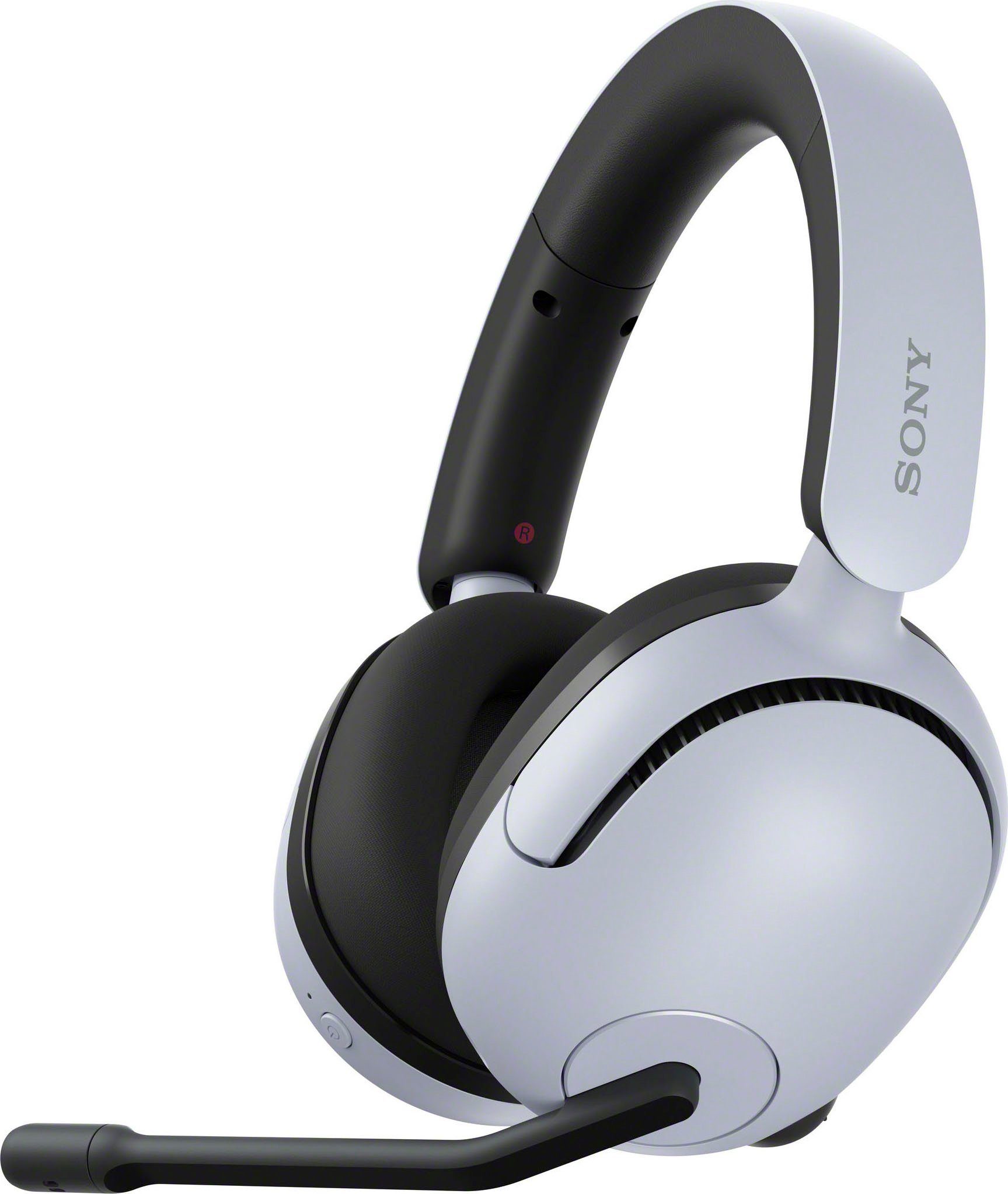 Sony INZONE H5 Bluetooth, SpatialSound, (Rauschunterdrückung, Mic Latenz, Gaming-Headset 28Std mit weiß AI) Akkulaufzeit, geringe 360