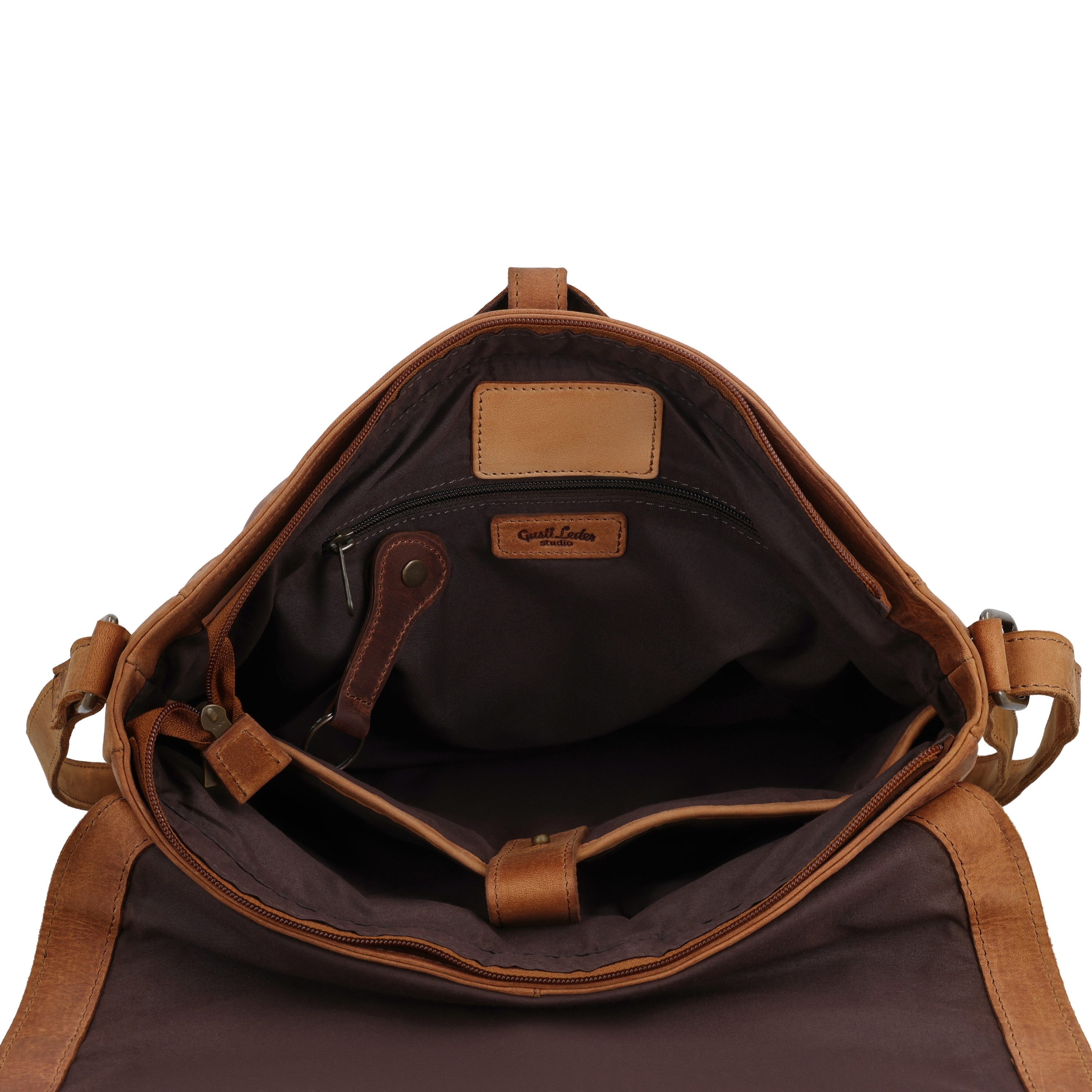 Gusti Leder Umhängetasche Gusti Leder messenger bag Brin Airtag Pocket (1-tlg)