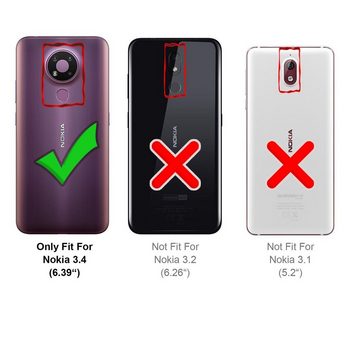 CoolGadget Handyhülle Magnet Case Handy Tasche für Nokia 3.4 6,39 Zoll, Hülle Klapphülle Ultra Slim Flip Cover für Nokia 3.4 Schutzhülle