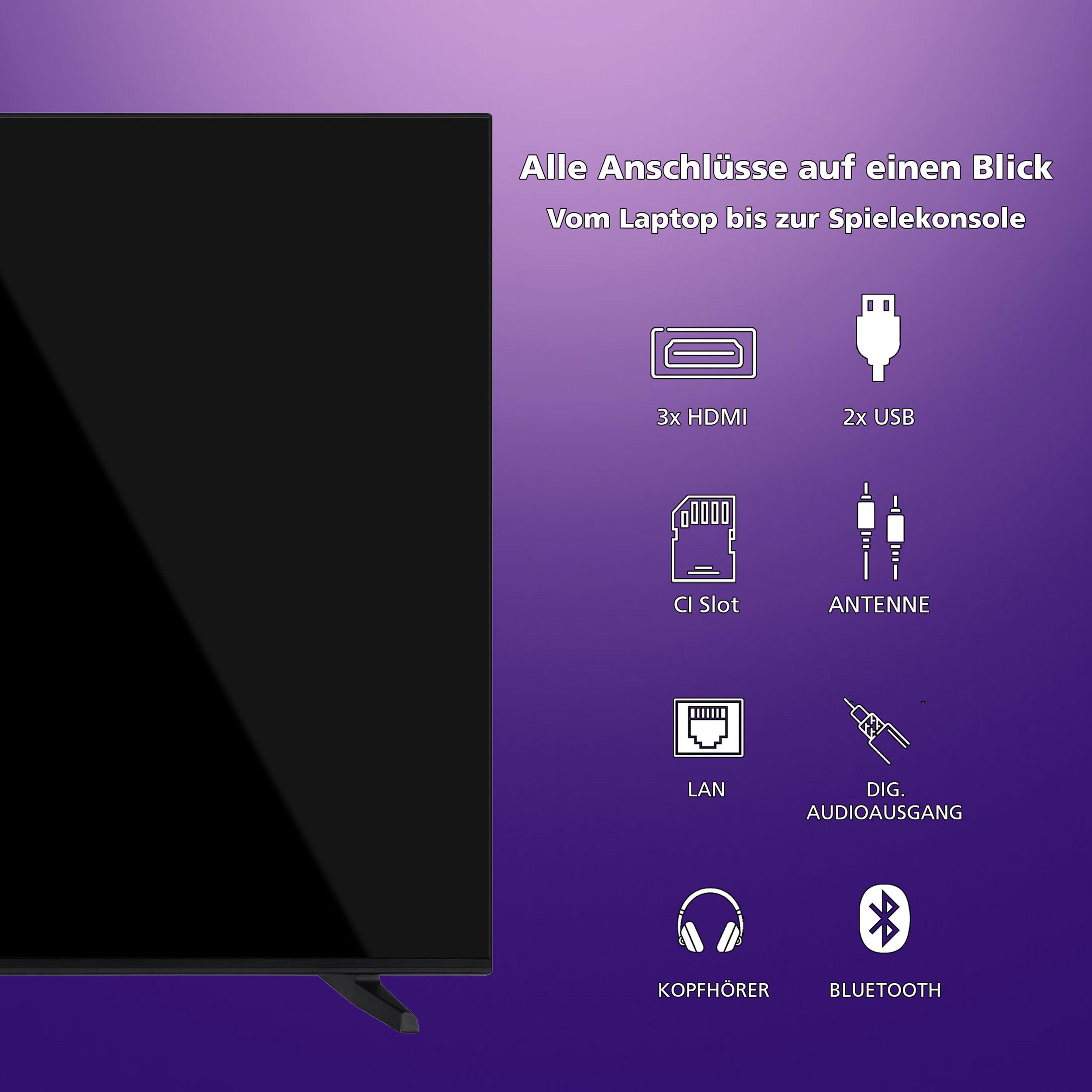 JVC LT-65VDQ3455 QLED-Fernseher (164 cm/...