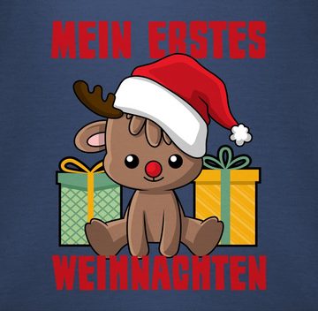 Shirtracer T-Shirt Mein erstes Weihnachten mit Rentier Weihnachten Kleidung Baby