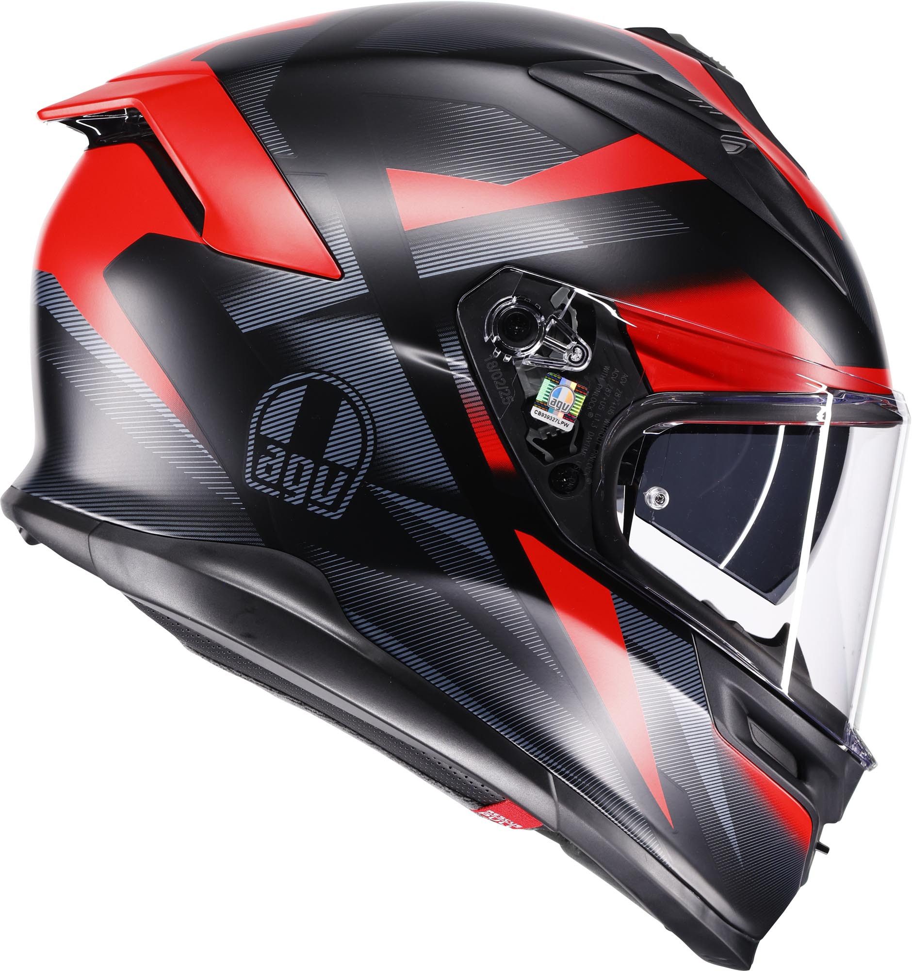 AGV Motorradhelm K7 Glimpse Helm, geeignet für Brillenträger,Pinlockscheibe enthalten,integriertes