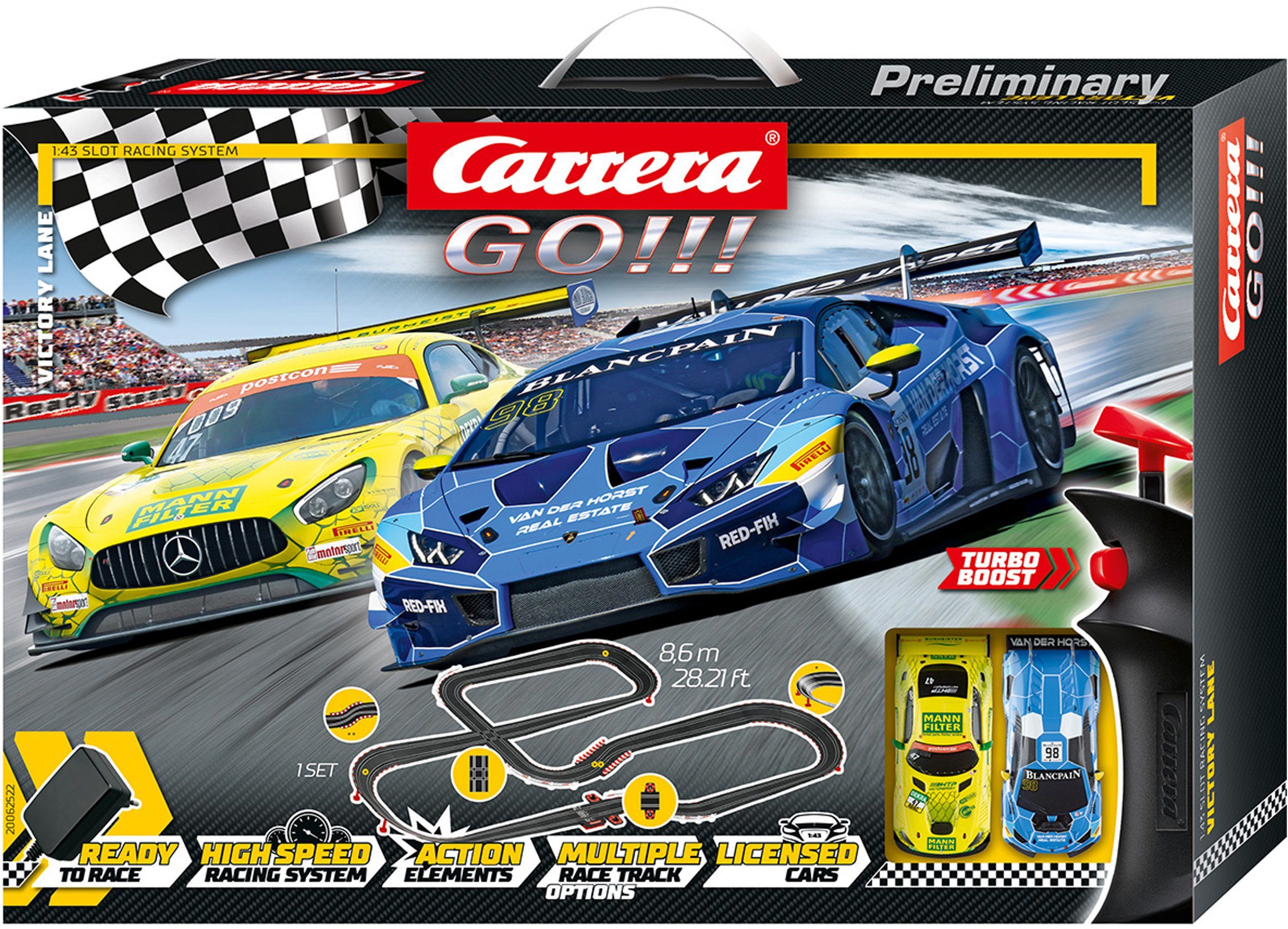 Carrera® Autorennbahn »Carrera® GO!!! Victory Lane« (Streckenlänge 8,6 Meter), (Set) online