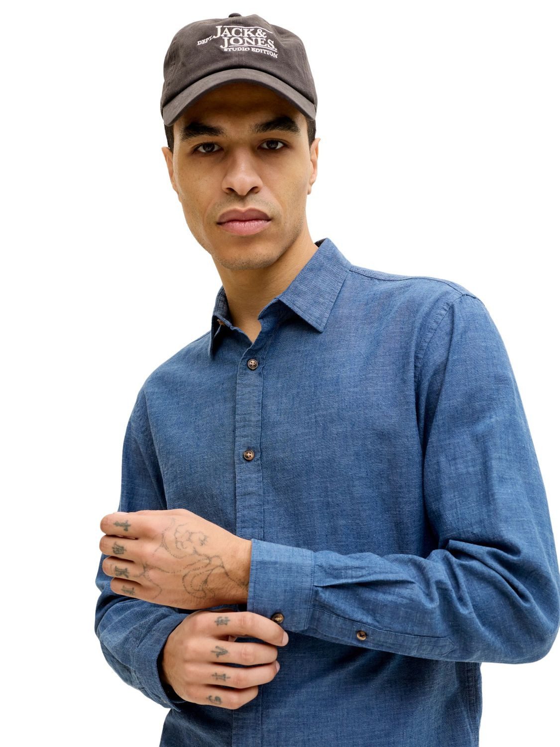 Jack & Jones Langarmhemd JJESUMMER LINEN BLEND (1-tlg) – Bild 3 von 5