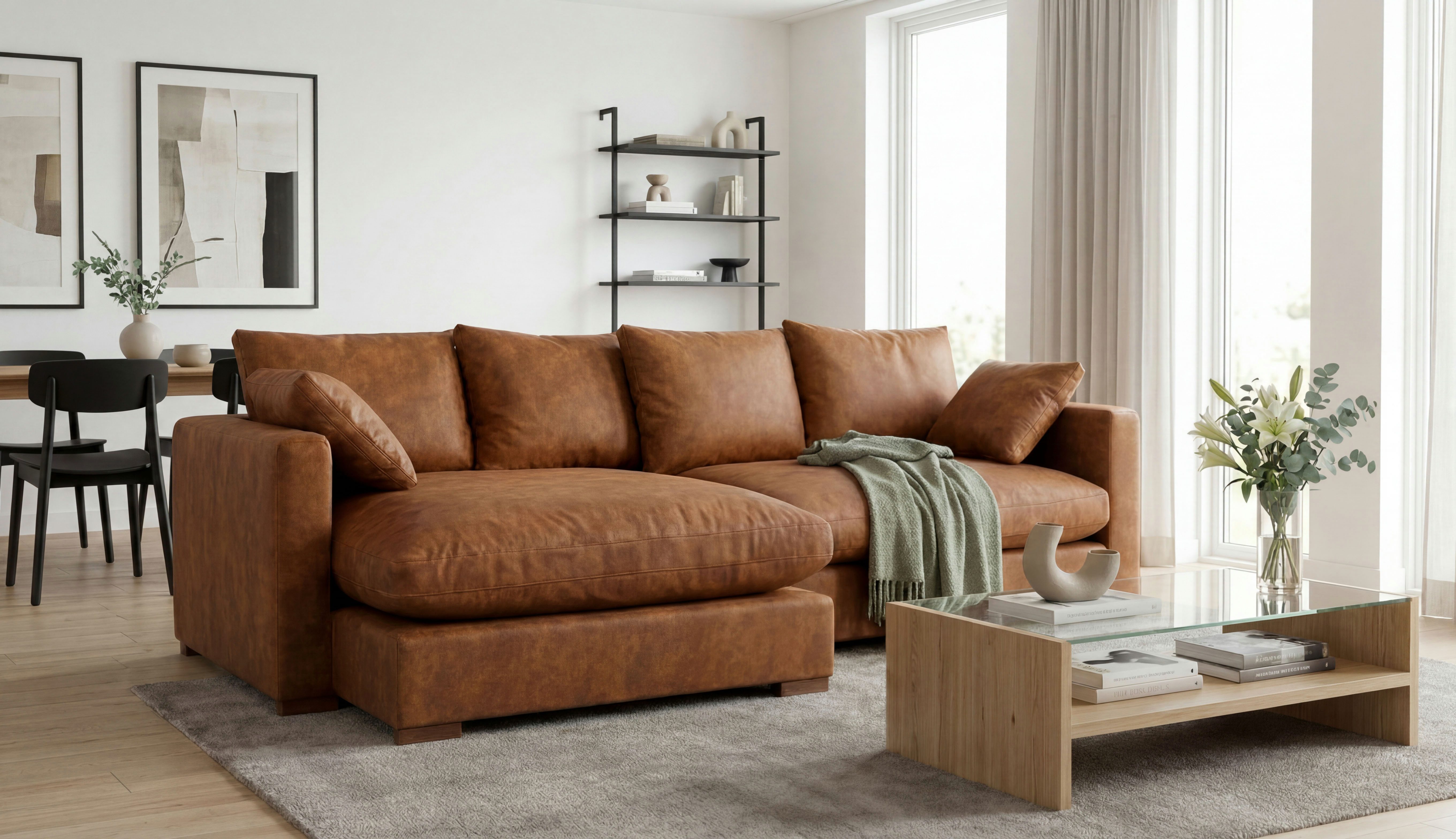 OTTO home Ecksofa Coray, Breite 266 cm, extra weich und kuschelig, mit Federn und Daunen