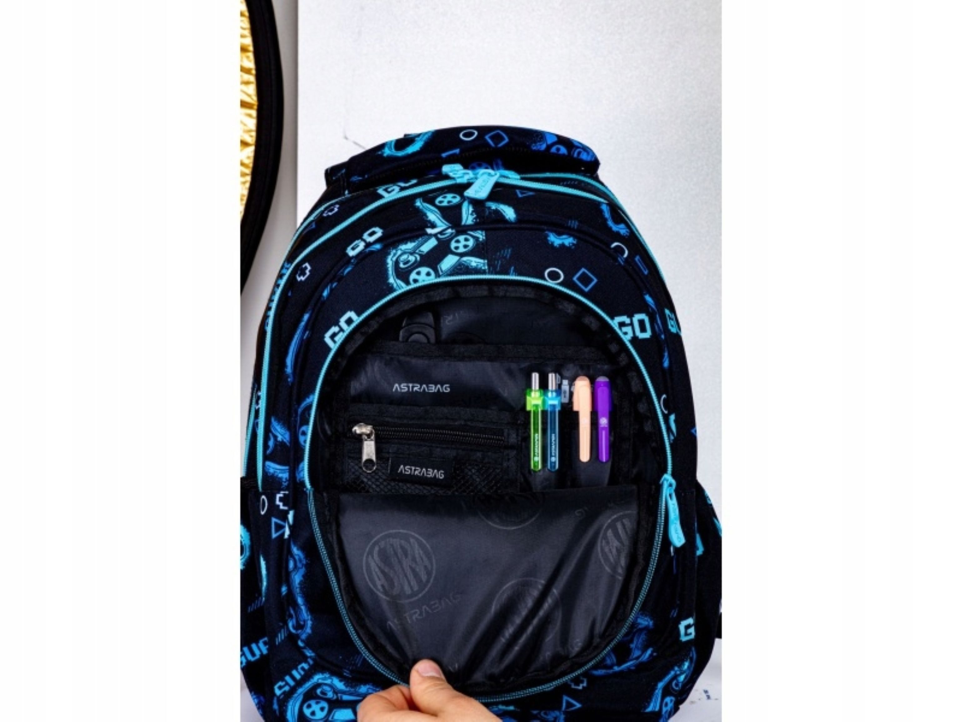 ASTRA Schulrucksack Schulrucksack Jungen 1-3 Klasse Gaming Go Playing AB330 AstraBag