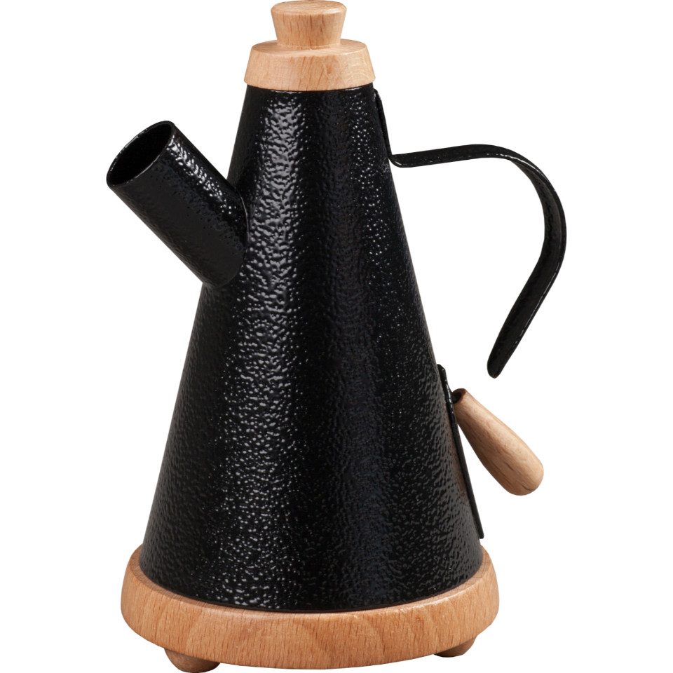 Huss Räucherhaus Huss Räucherkanne - Die Funktionelle schwarz, Handarbeit aus dem Erzgebirge