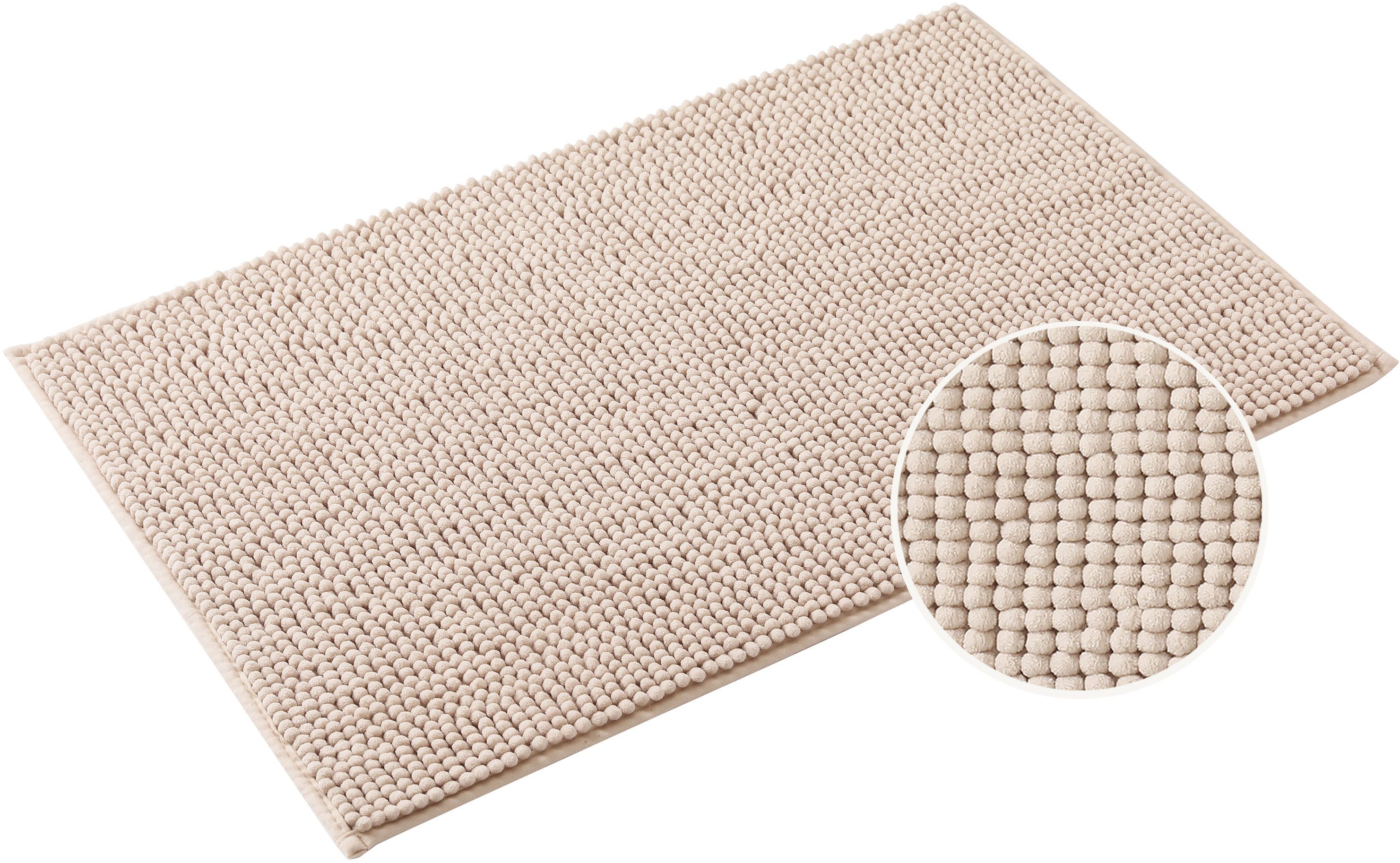 my home Badematte Vanessa Chenille, Badvorleger, Badezimmer Teppich, Duschv günstig online kaufen