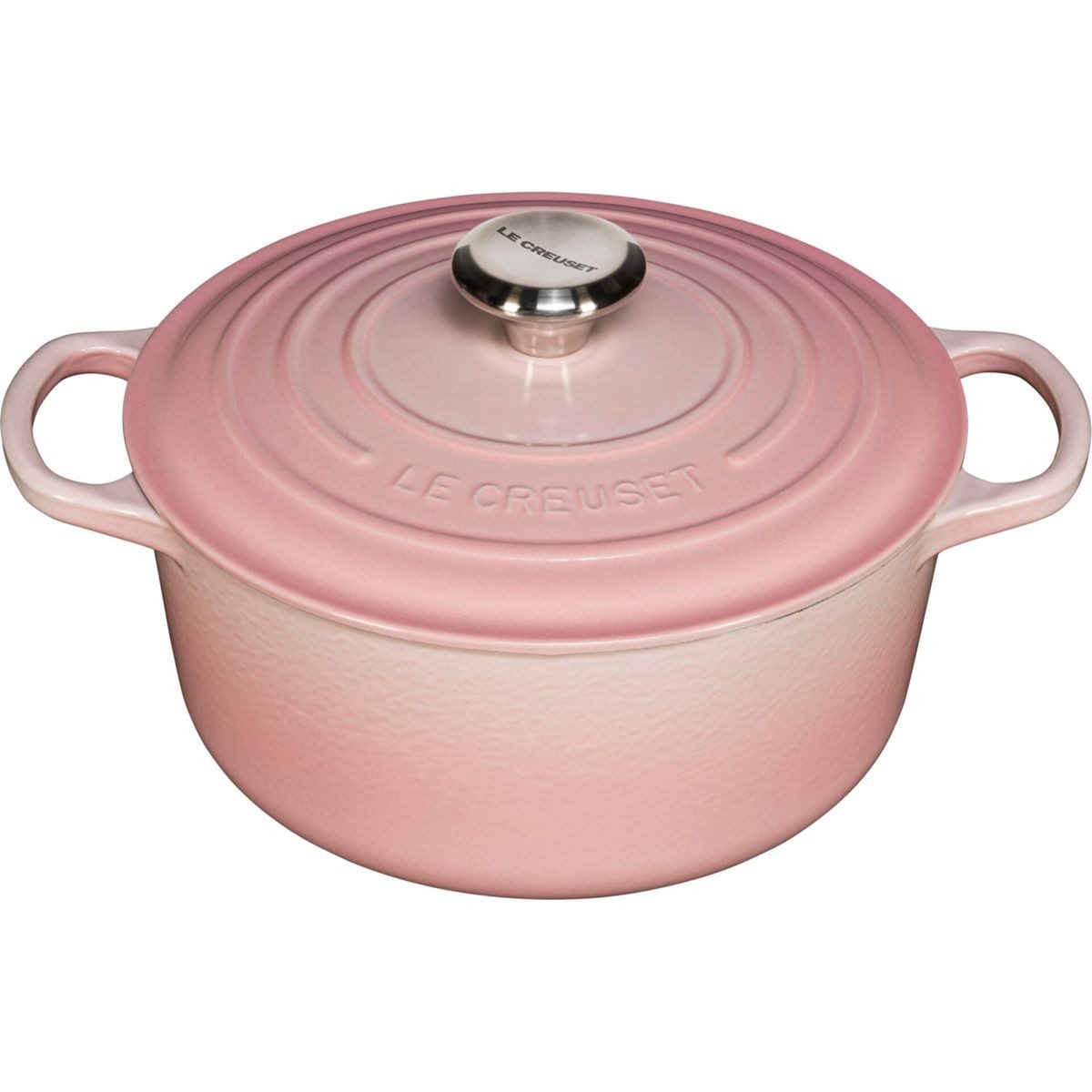 LE CREUSET Kochtopf Signature Gusseisen- Braeter rund 24cm shellpink
