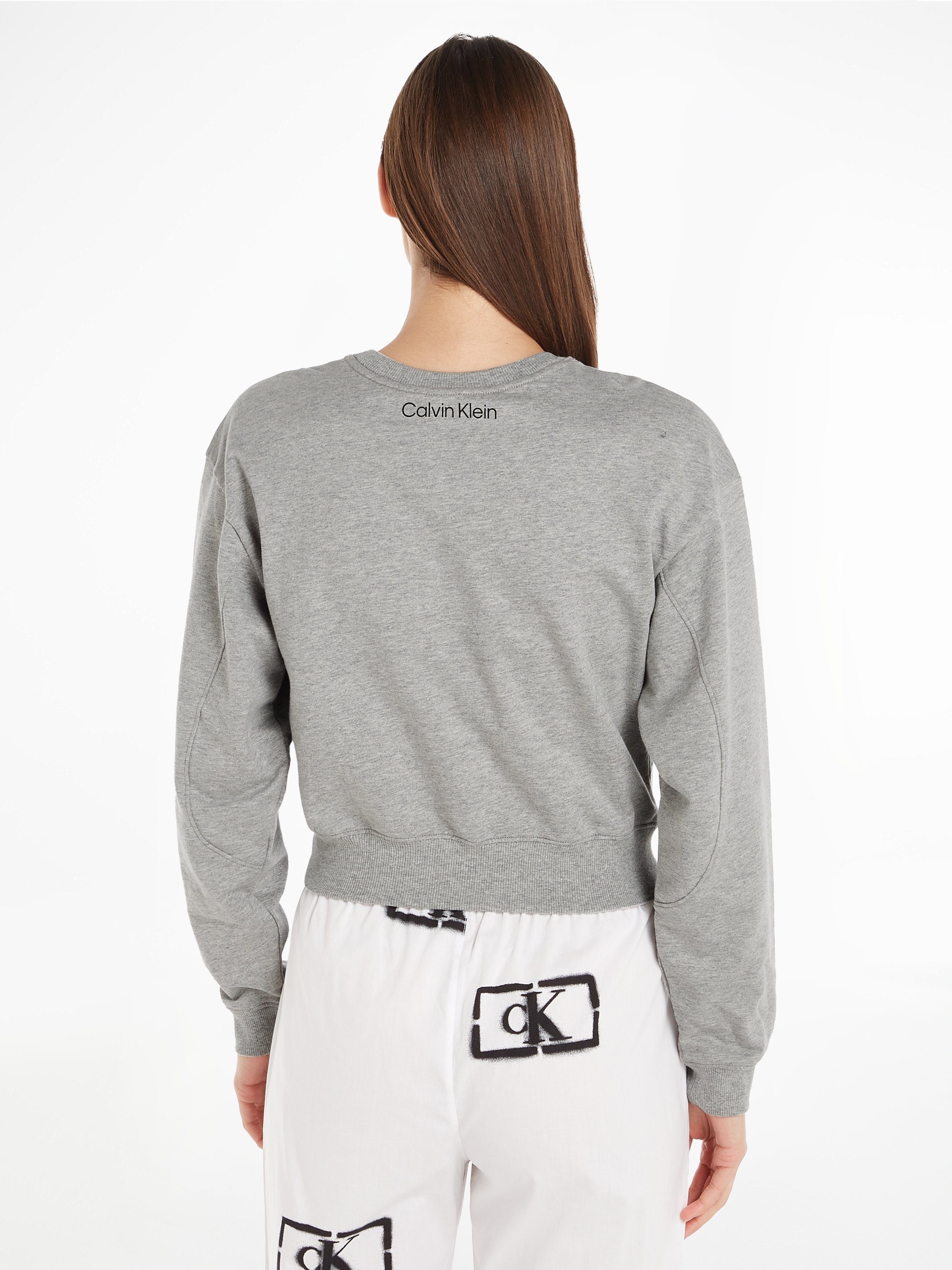 Klein L/S SWEATSHIRT Underwear Calvin im Cropped-Design Sweatshirt