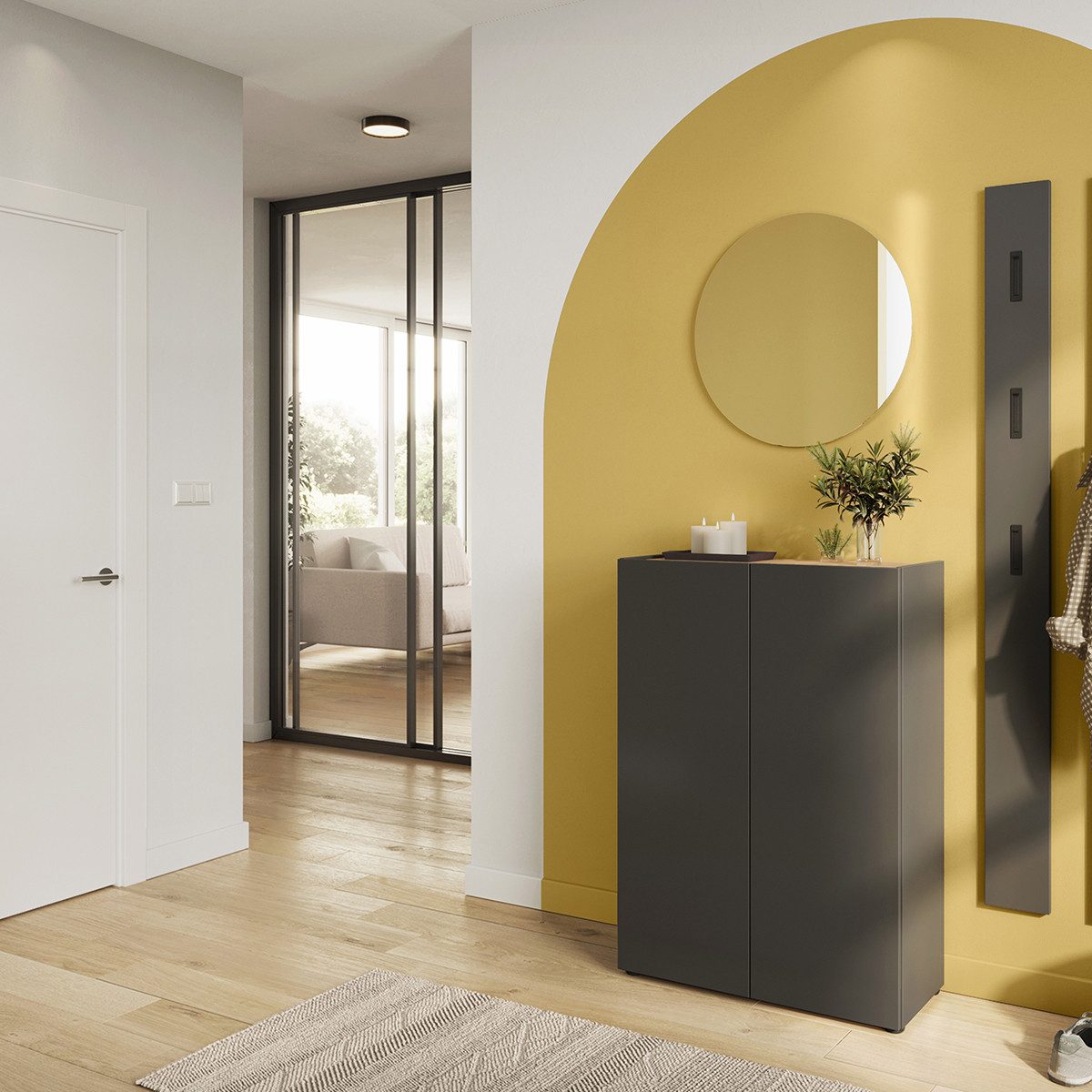 GERMANIA Garderoben-Set GW-Alviano, (3-St), mit rundem günstig online kaufen