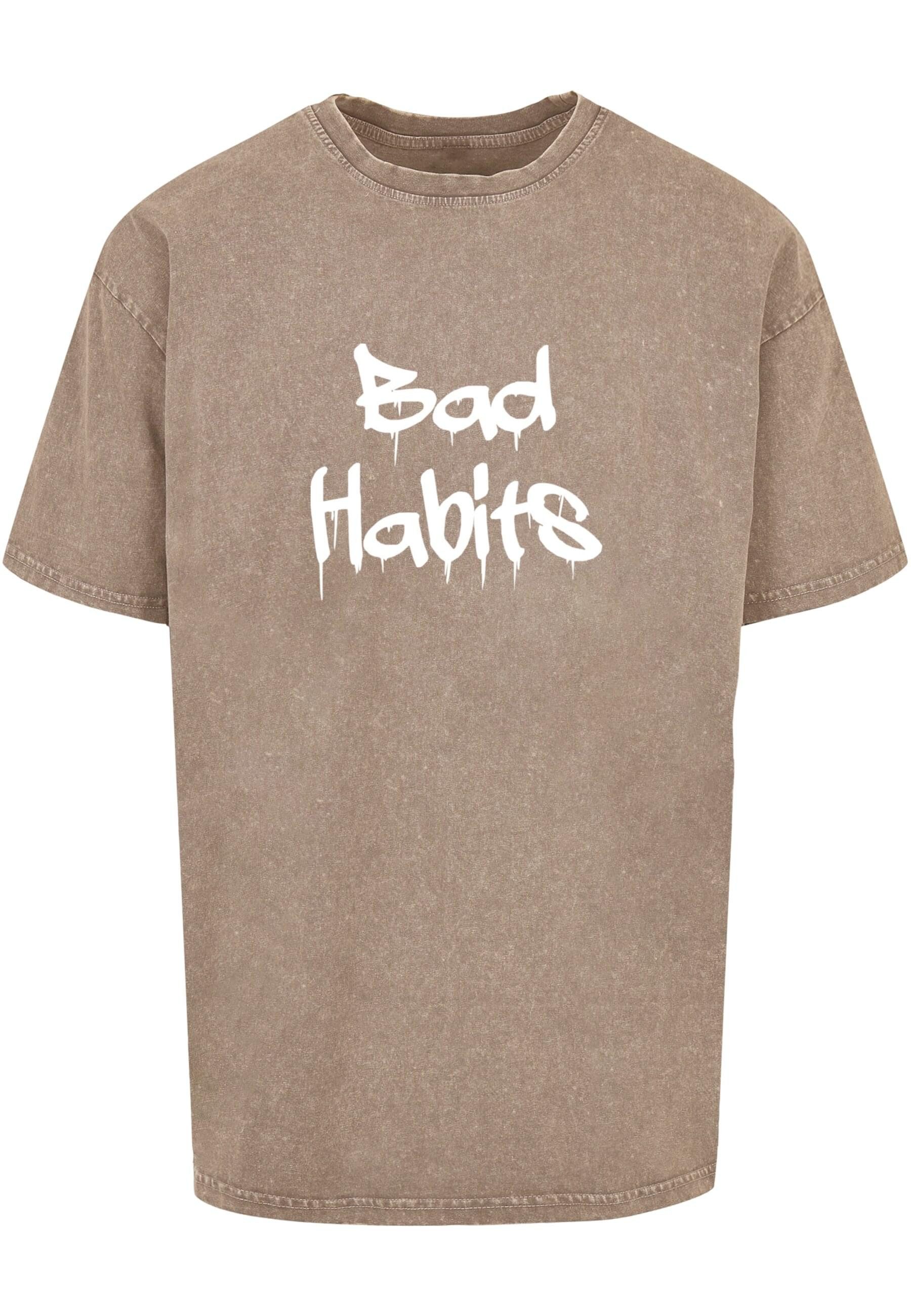 Merchcode T-Shirt "Merchcode Herren Bad Habits Acid Washed Heavy Oversized günstig online kaufen
