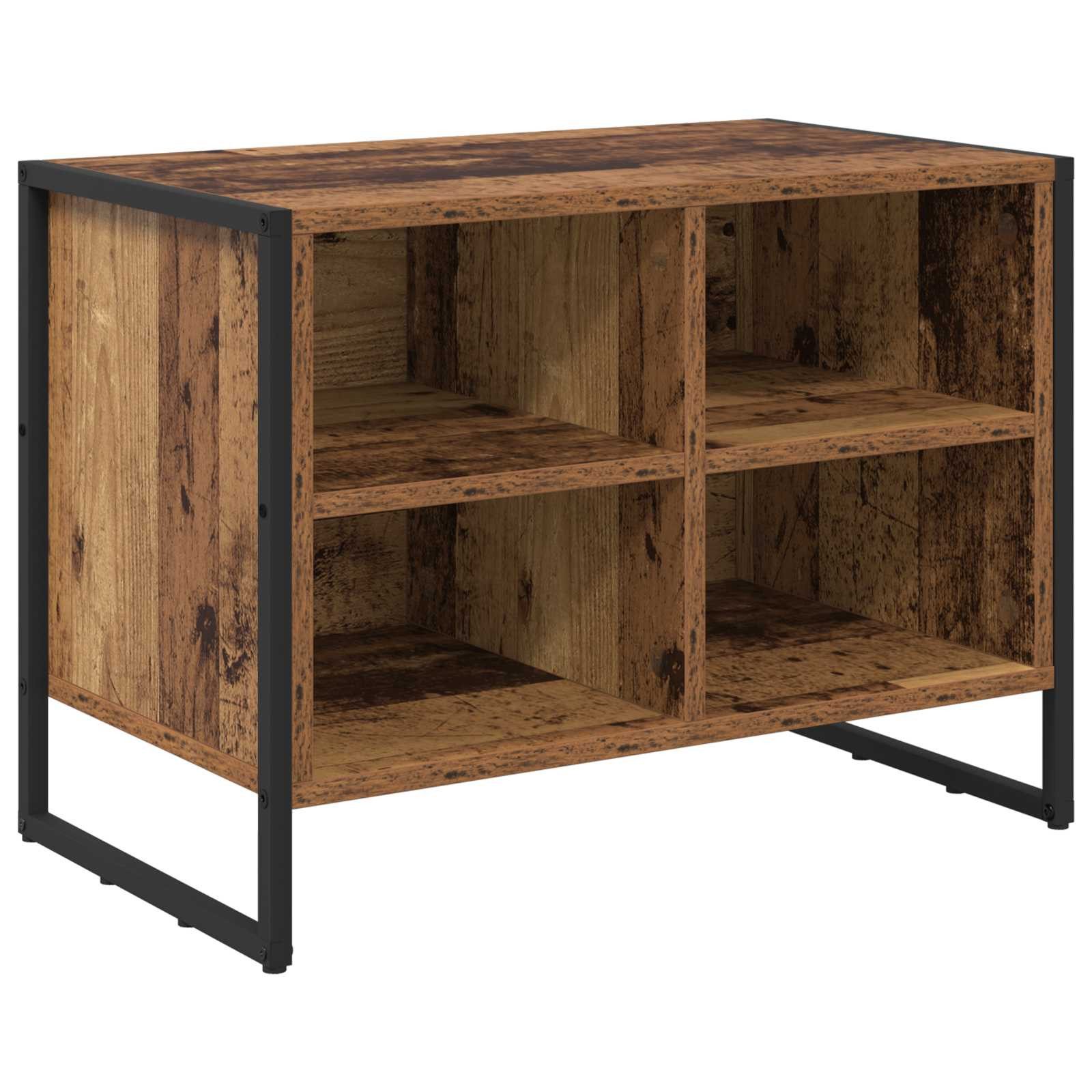 vidaXL Schuhregal Schuhschrank 60 x 35 x 44 cm Holzwerkstoff Altholz, 1-tlg.