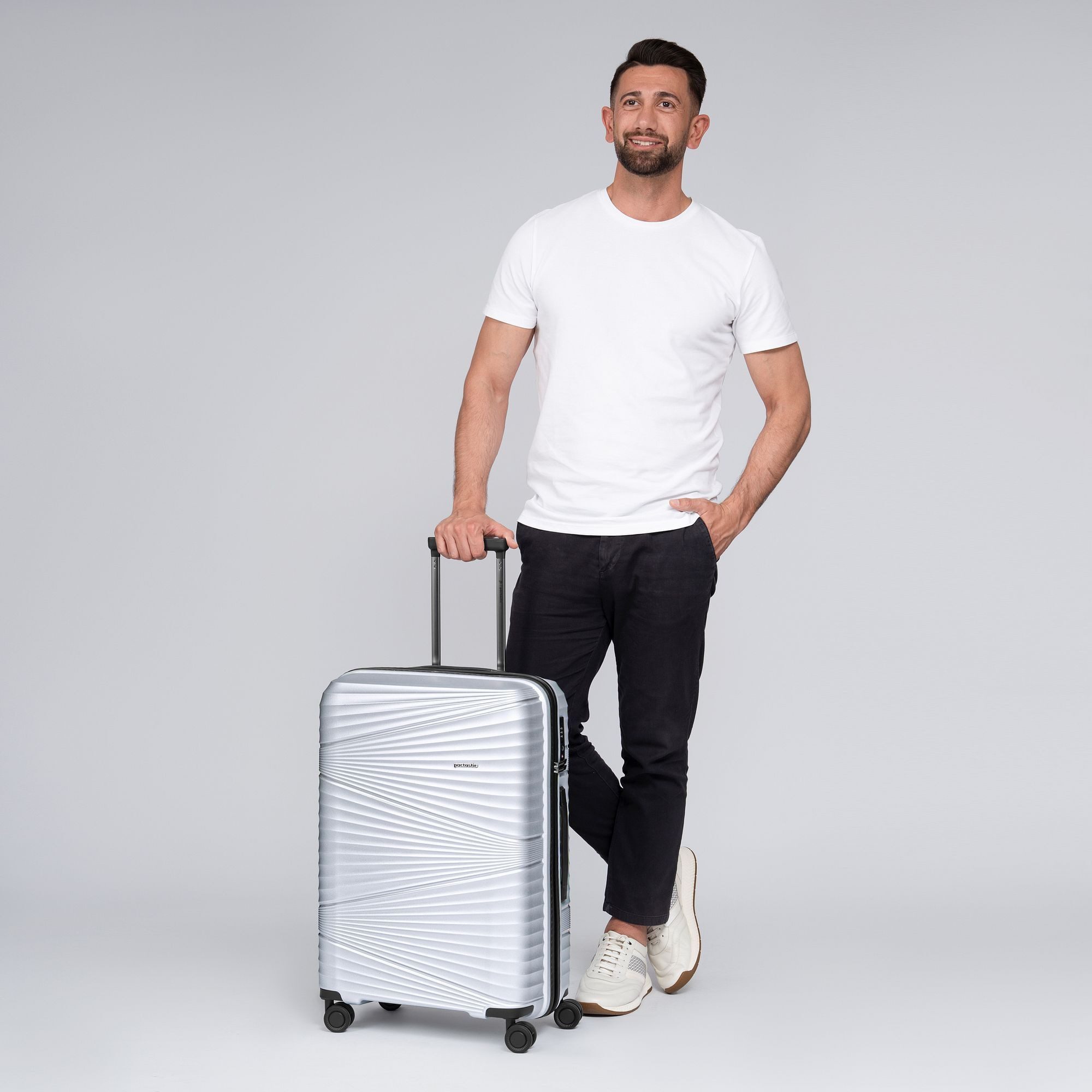 Pactastic Hartschalen-Trolley Collection 02, 4 Rollen, Polypropylen