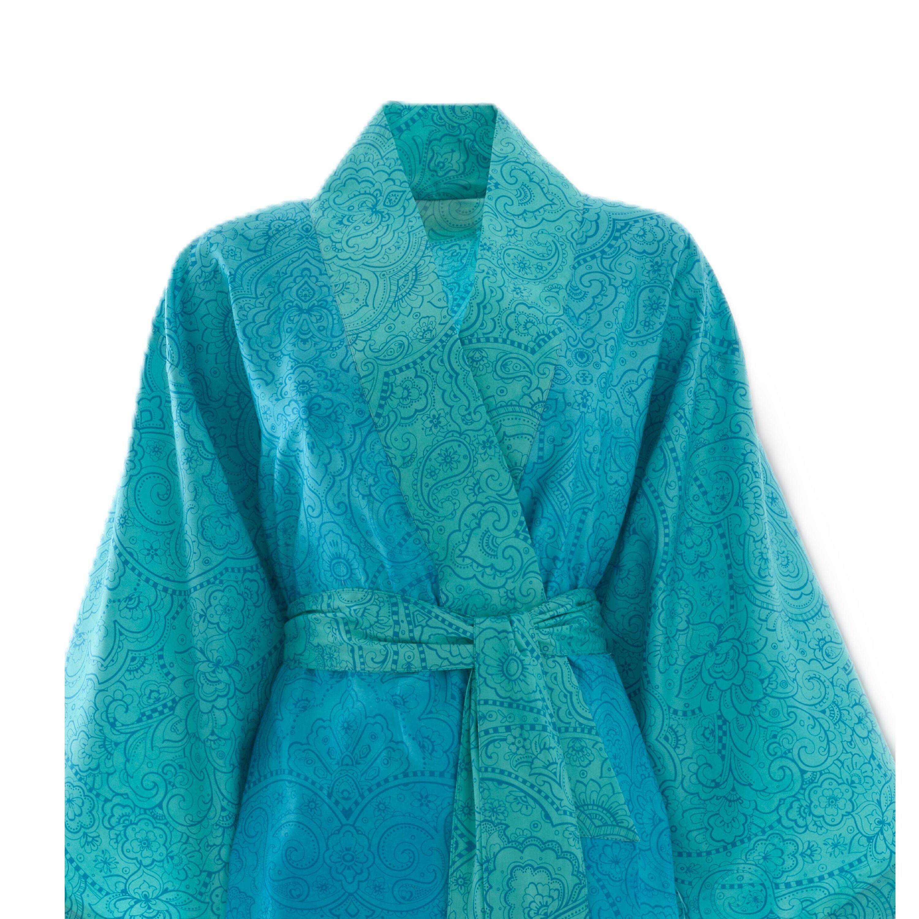 Bassetti Kimono DOLCEACQUA, Baumwolle, Gürtel, aus reiner Baumwolle