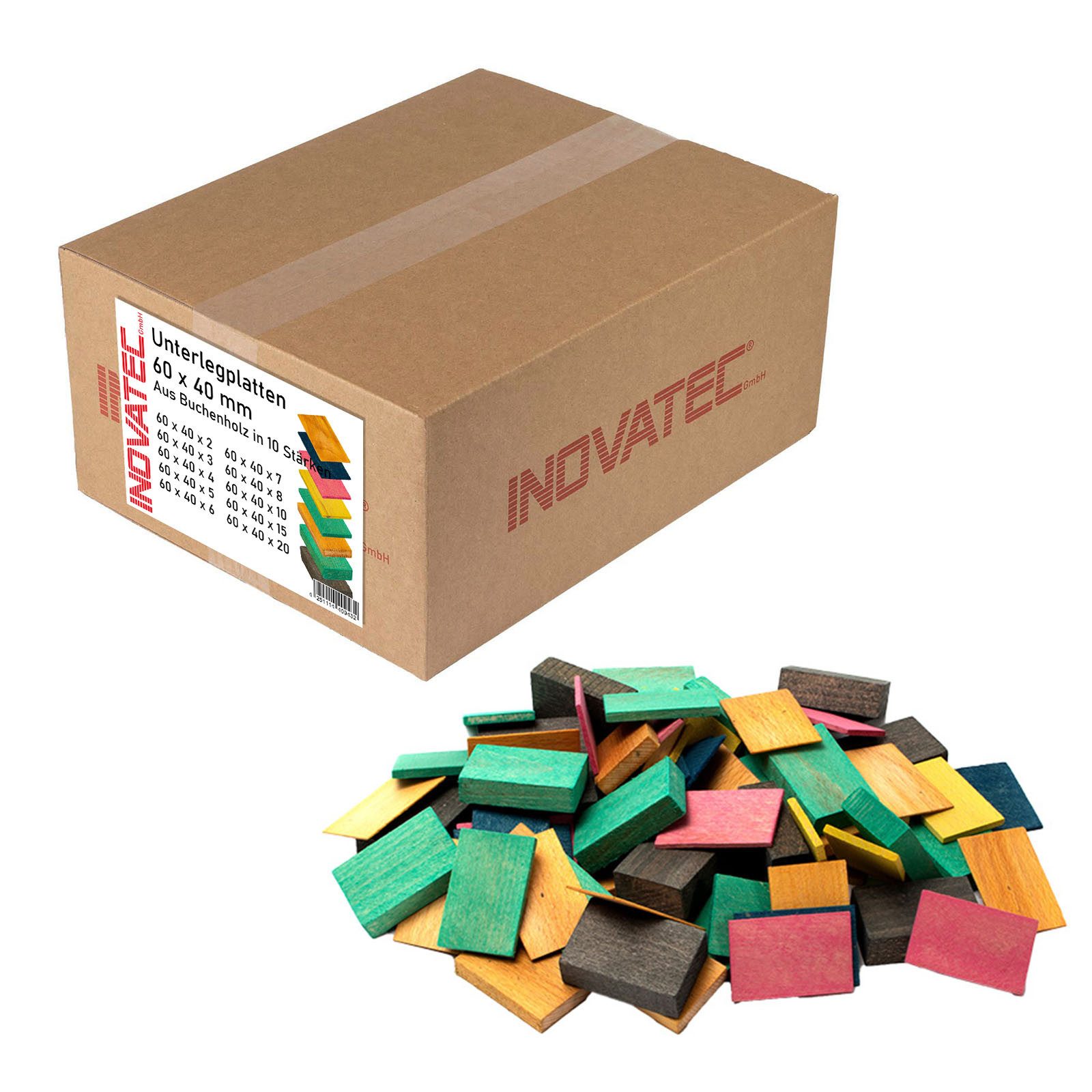 Inovatec Unterlegplatte Holz Unterlegplatten 60 x 40, 80-St.